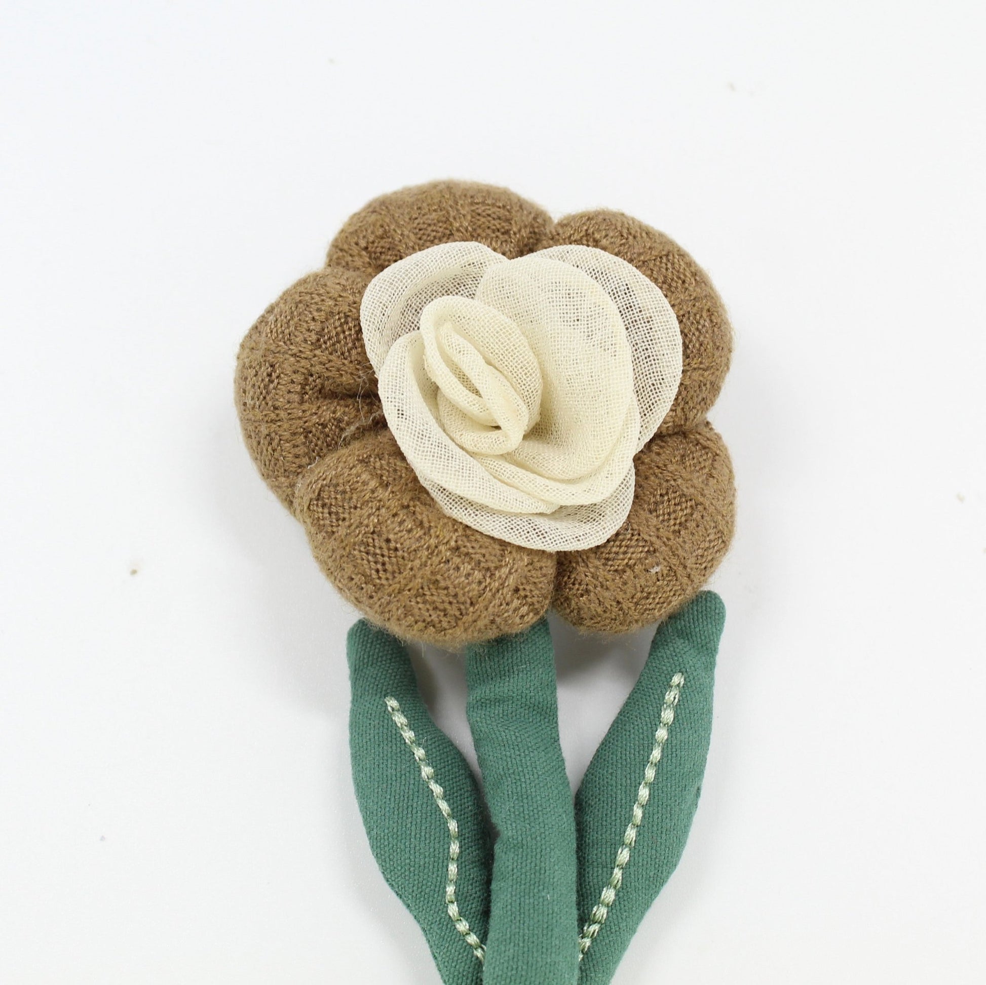 Handmade-Cloth-Flower-Stem-Brooch-02