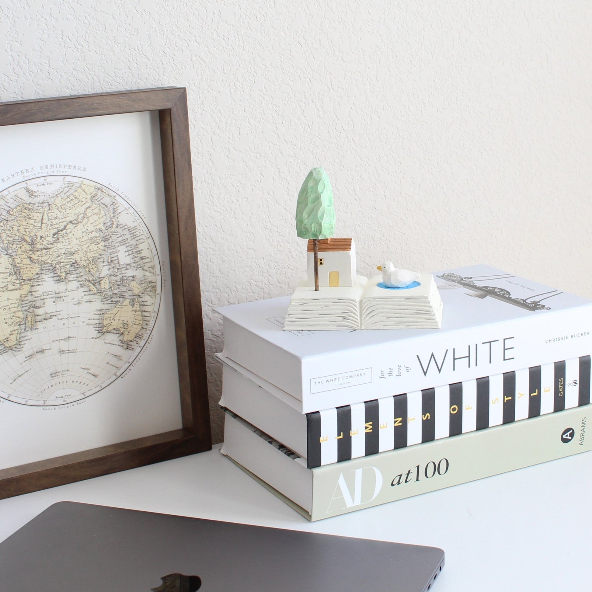IMG_5565-Miniature_Wooden_Sculpture_-_House_Tree_and_Duck_on_Open_Book_Design-11
