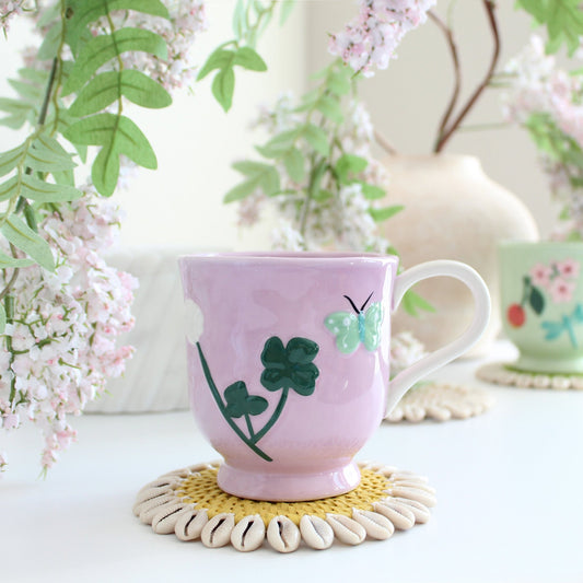 IMG_5730--Faye_Handpainted_Stoneware_Mug-Lilac_Garden-04-yellow_coaster