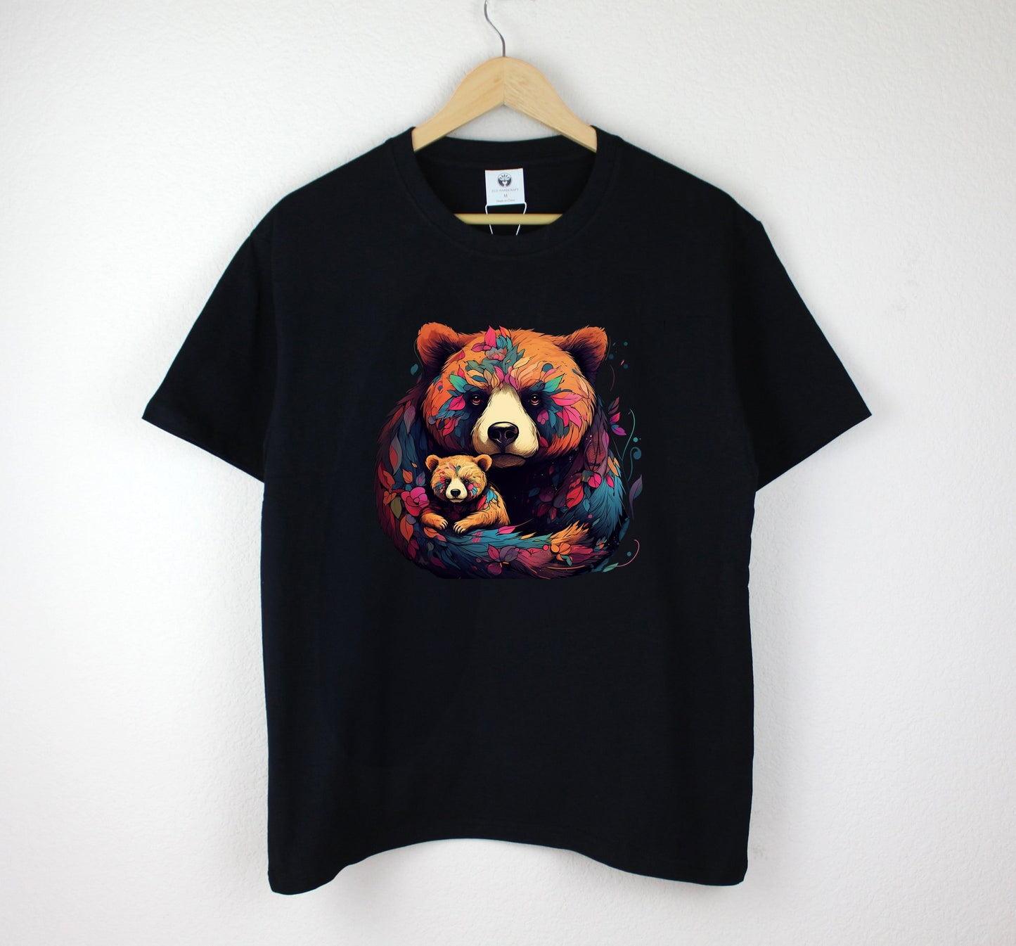Mother & Cub Bear Graphic Unisex T-Shirt – Gift or Family Matching Tee