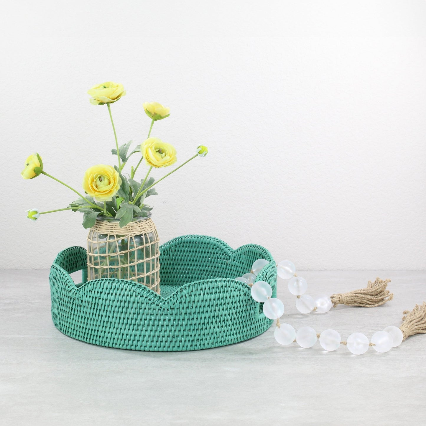 Round_Scalloped_Rattan_Tray-Sustainable_Home_Organizing-Medium-Sea_Glass-008