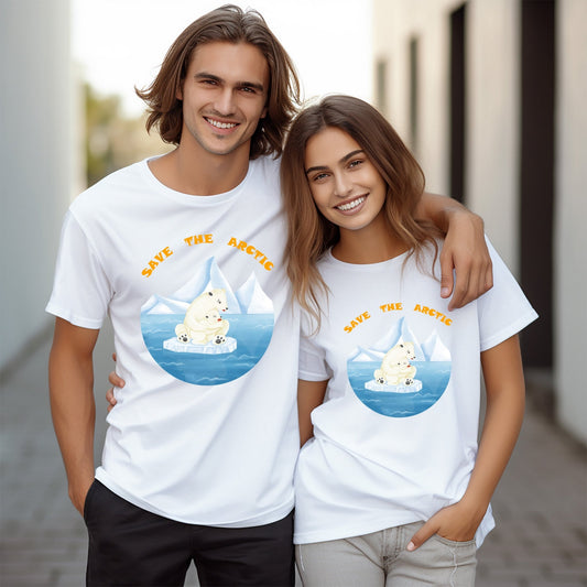 Save the Arctic Polar Bear Unisex T-Shirt – Eco-Friendly Graphic Tee