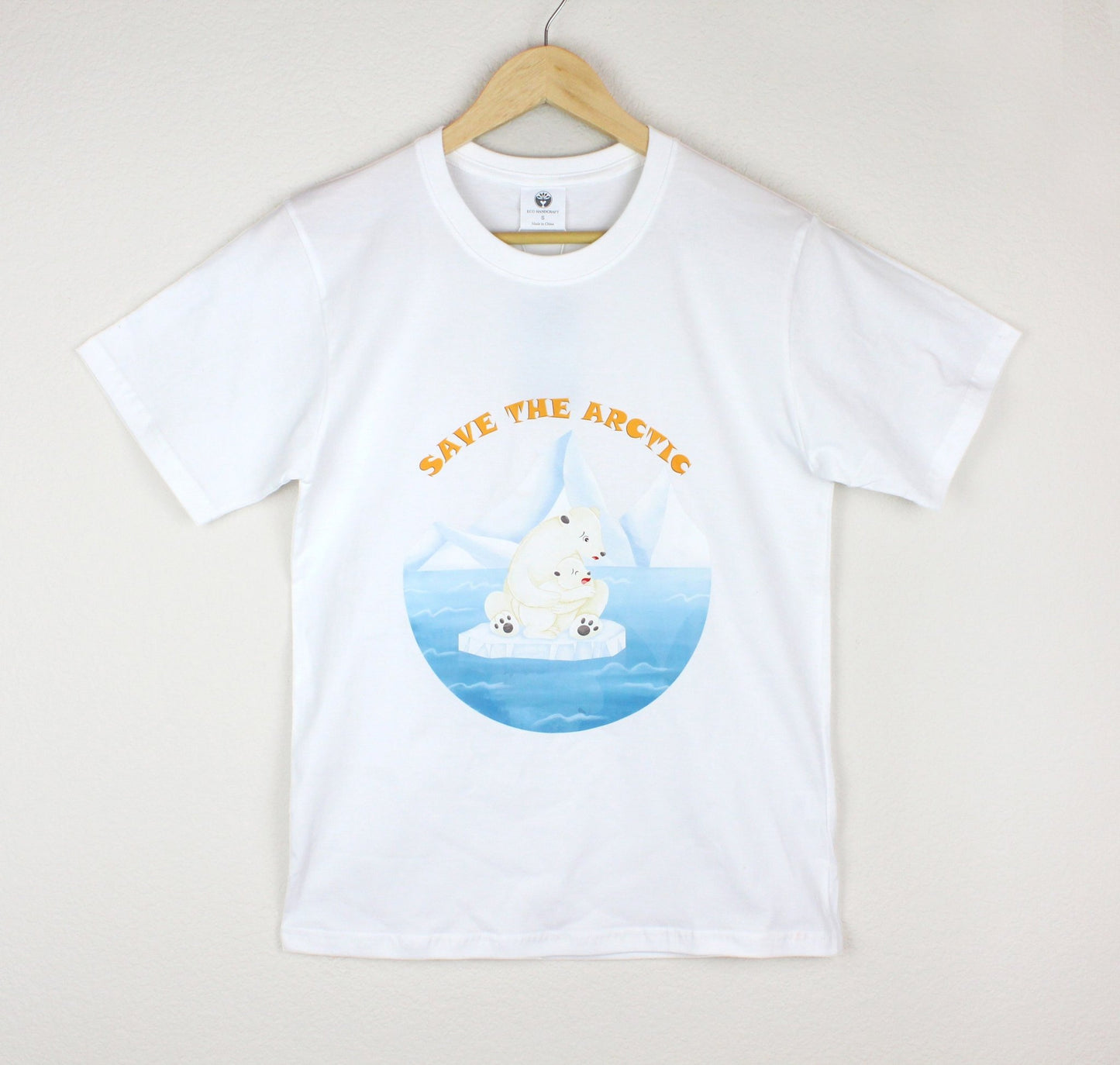Save the Arctic Polar Bear Unisex T-Shirt – Eco-Friendly Graphic Tee