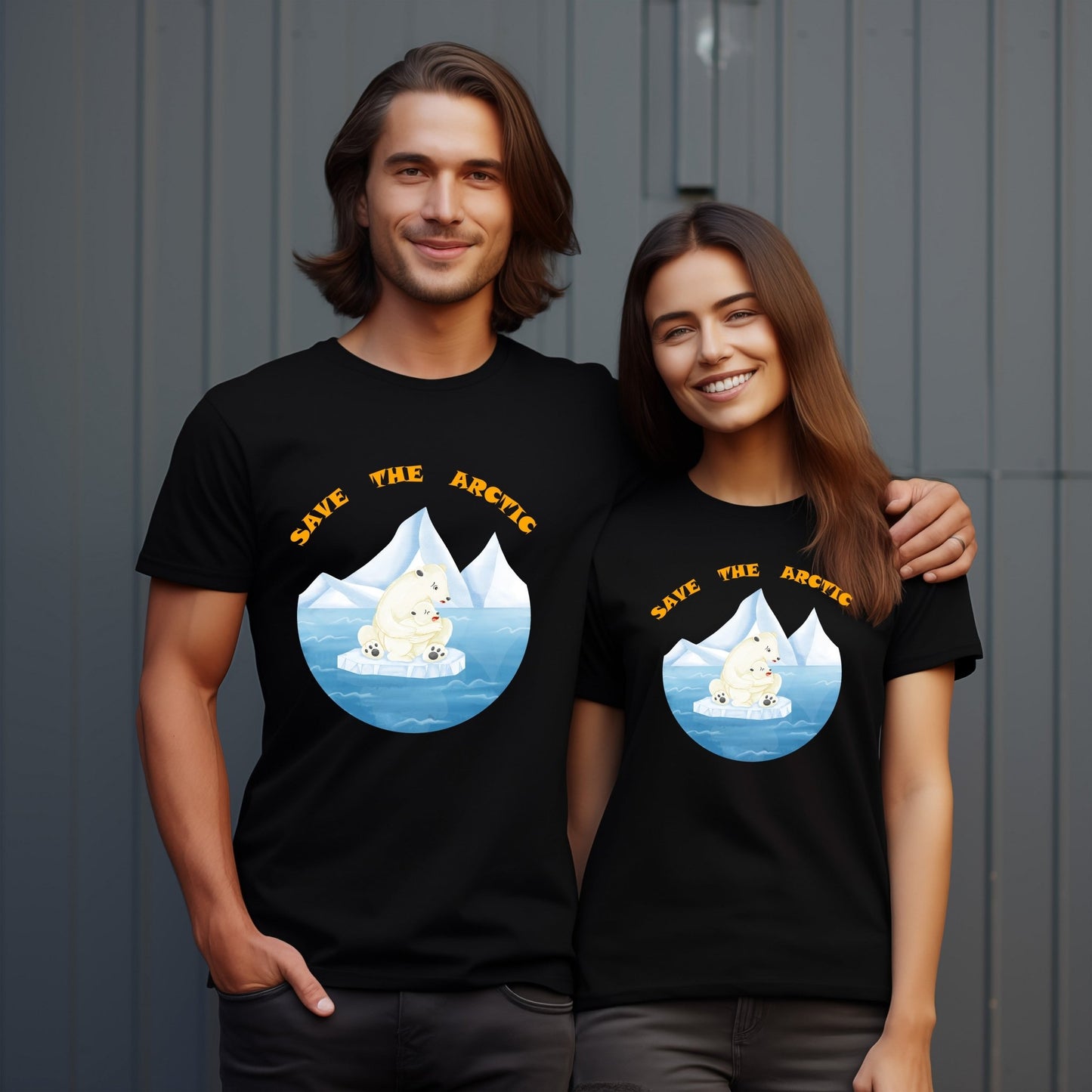 Save the Arctic Polar Bear Unisex T-Shirt – Eco-Friendly Graphic Tee