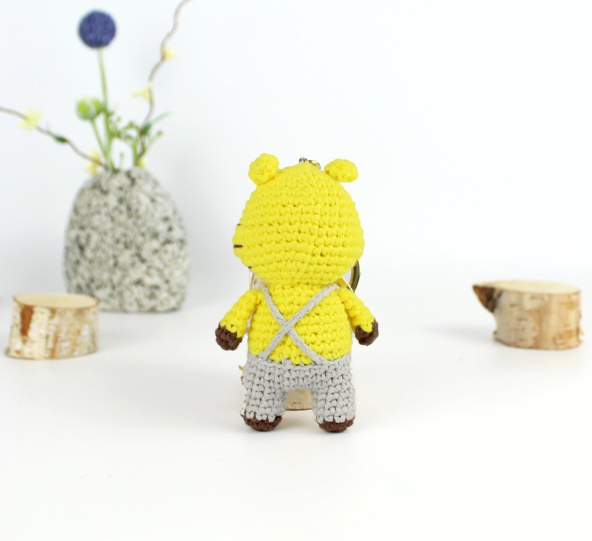 Tiger- Amigurumi-Crochet-Bag Charm-Key-Ring-03