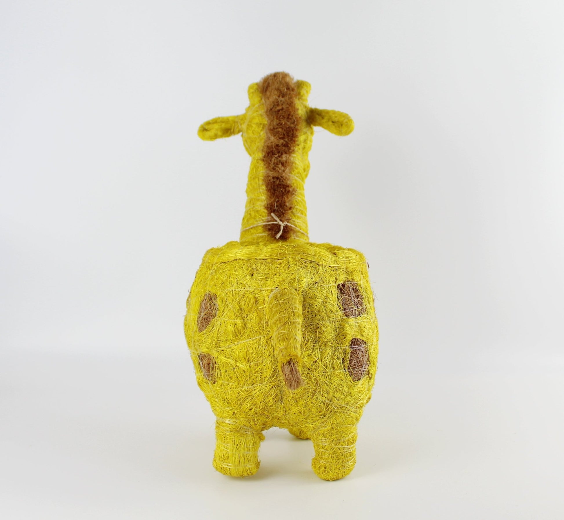 Handmade Coco Coira Animal Planter- Giraffe - Eco Handcraft store