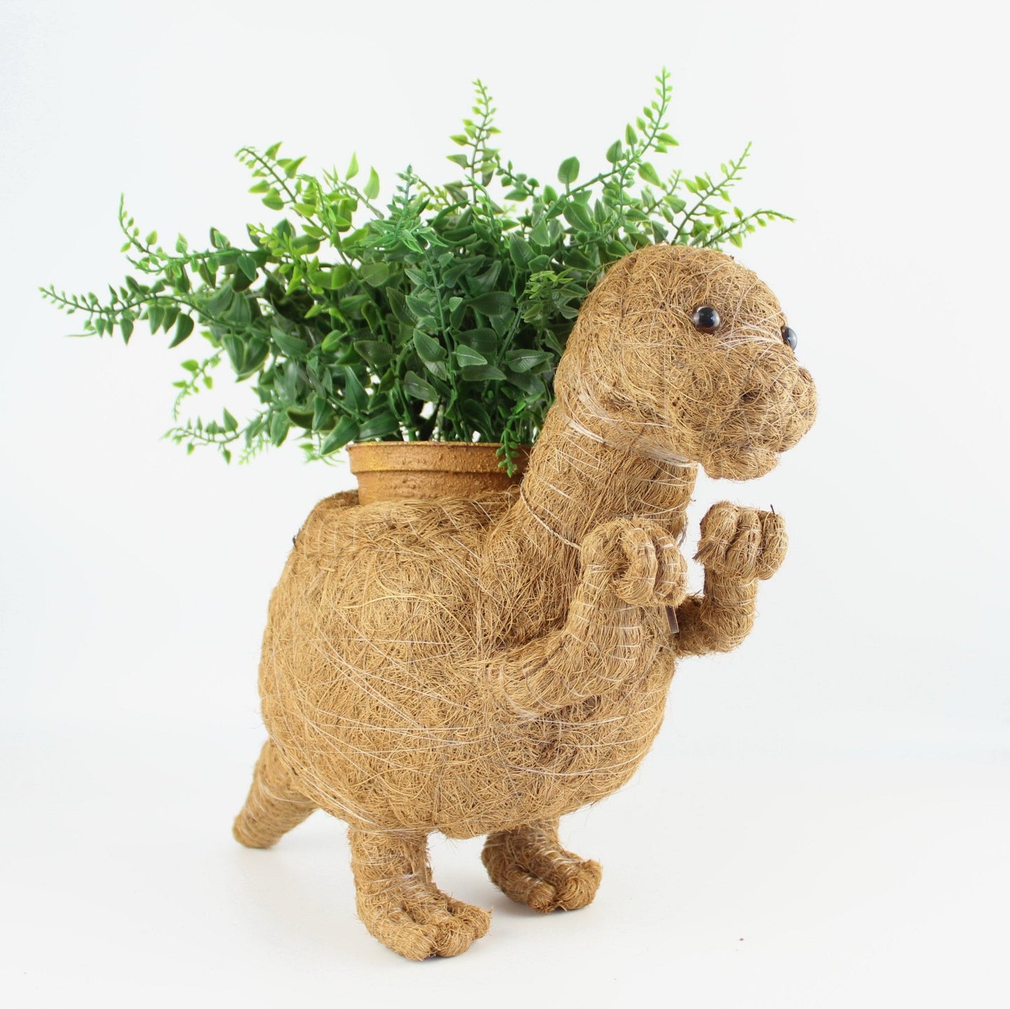 Handmade Coco Coira Animal Planter-T-Rex - Eco Handcraft store