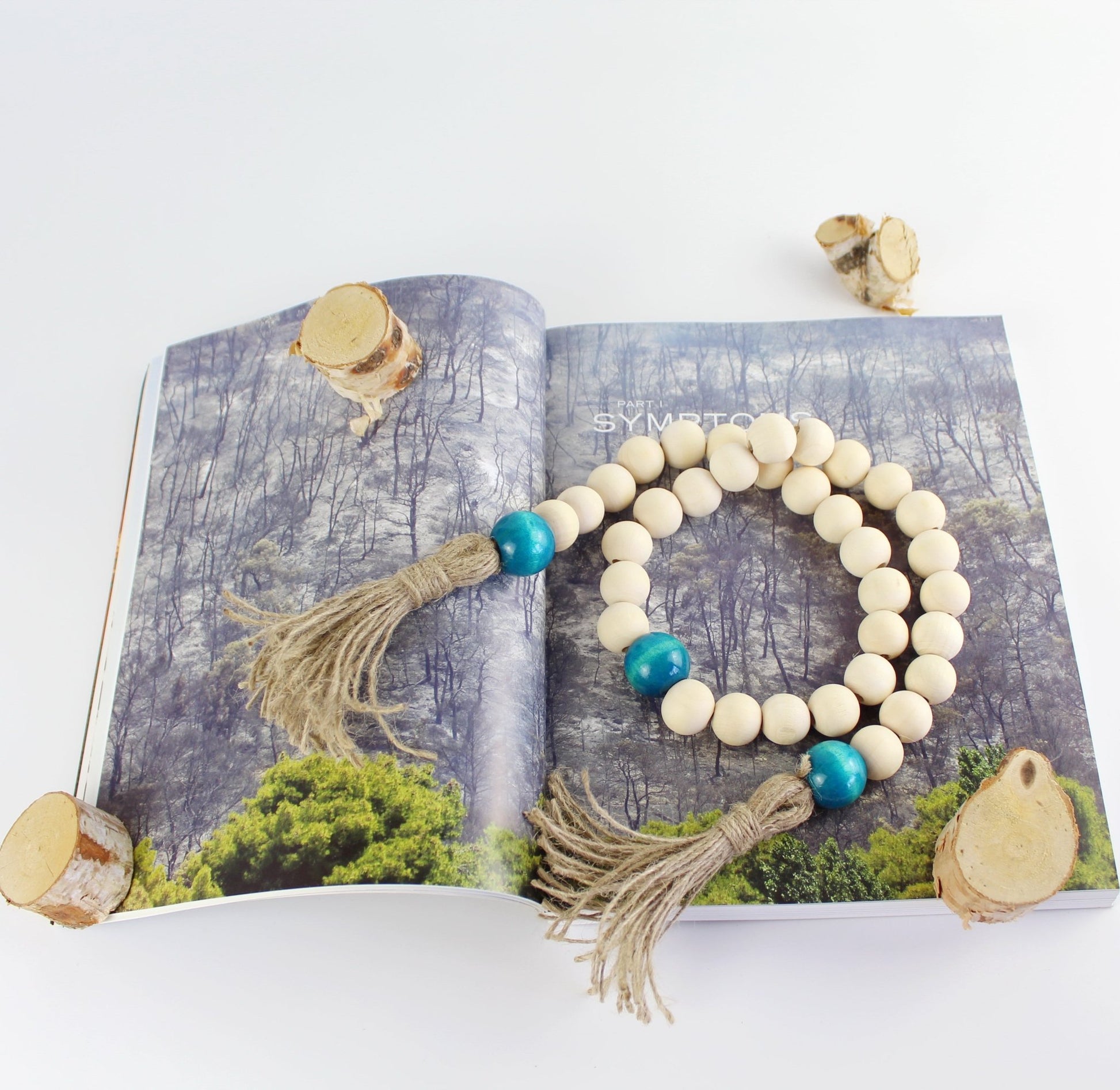Isla Handmade Wood Beaded Garland - Eco Handcraft store