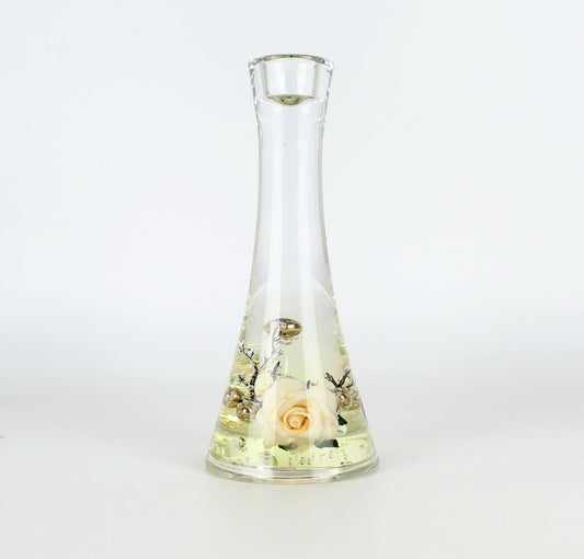 Artificial Flower Resin Candle Holder-A - Eco Handcraft store