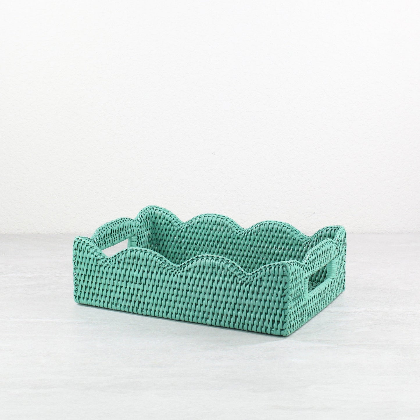 Eco Handcraft Rattan Dinning Accessory Collection-scalloped rectangle tray-02