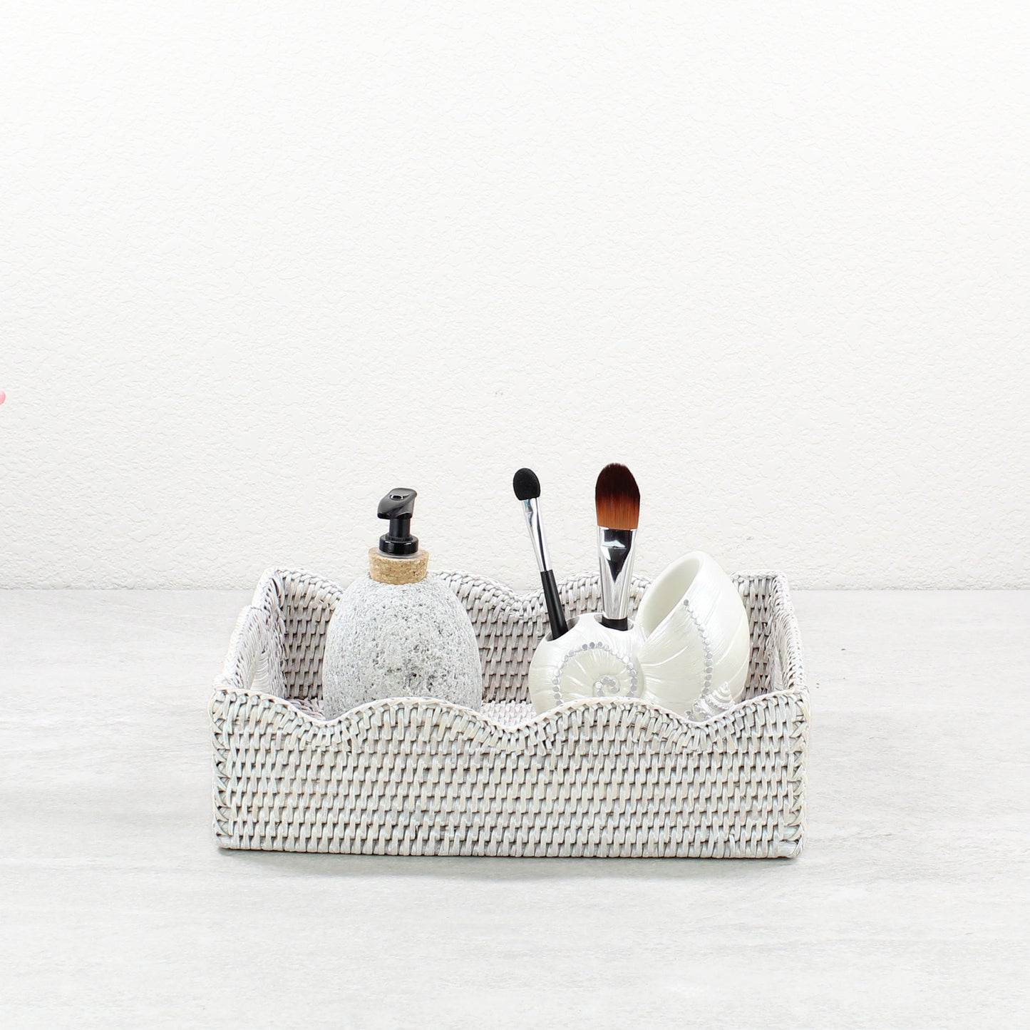Whitewash Rattan Décor Collection for Small Spaces