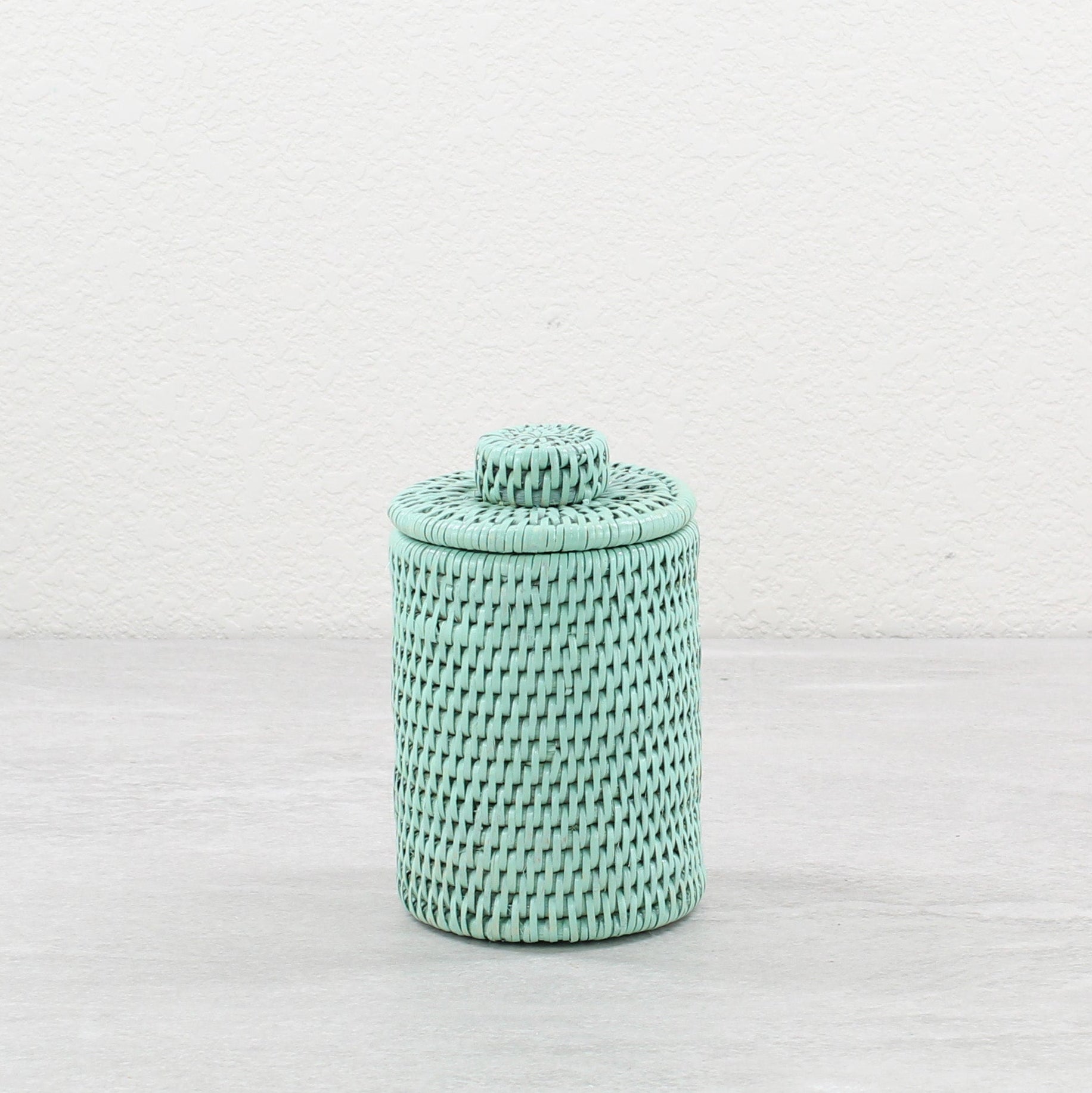 Sage Leaf Rattan Décor for Small Spaces-storage canisters-17