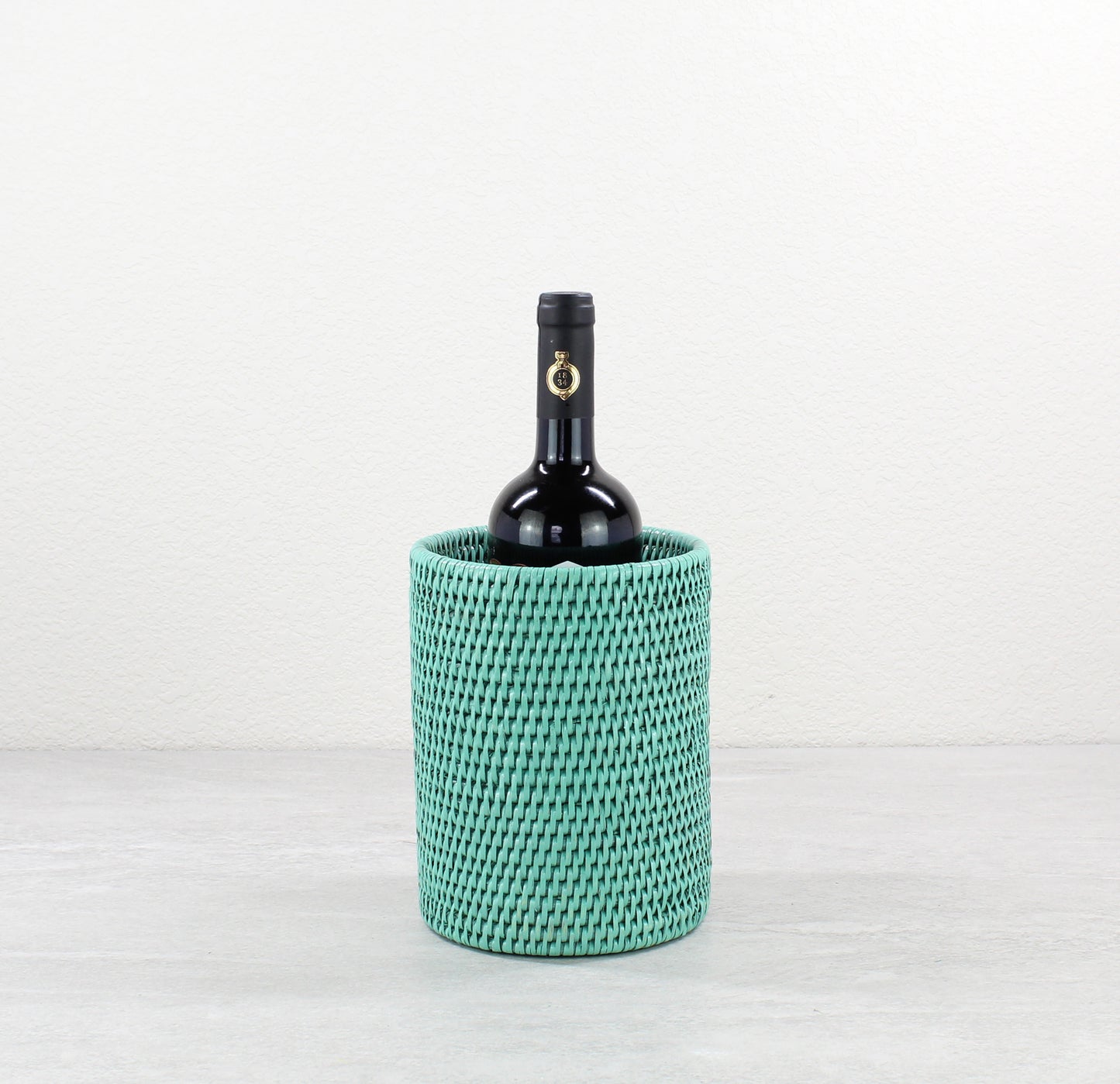 Coastal Rattan Dining – Turquoise | Eco-Friendly Tableware