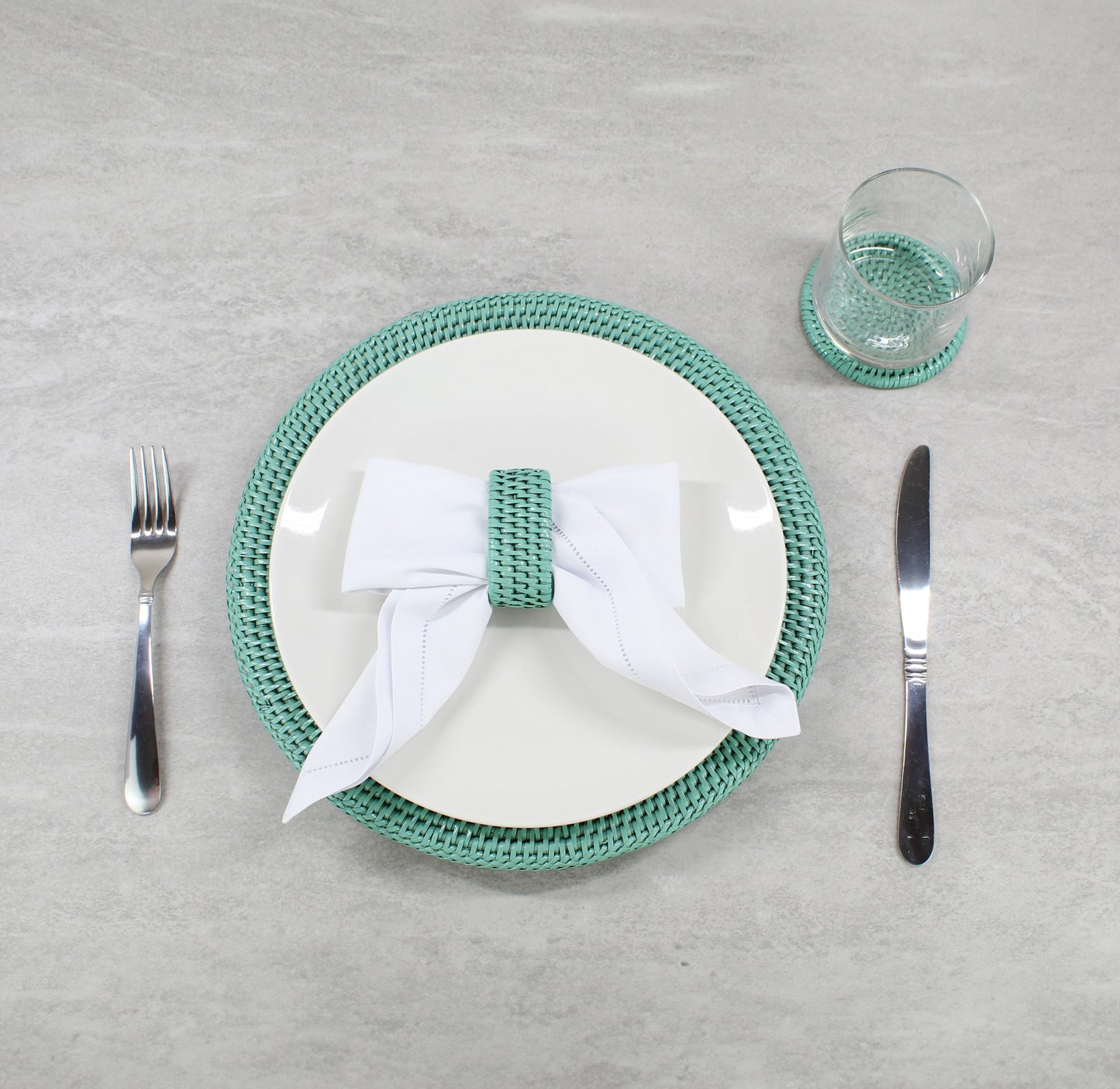 Rattan Luxury Dining Collection-Turquoise