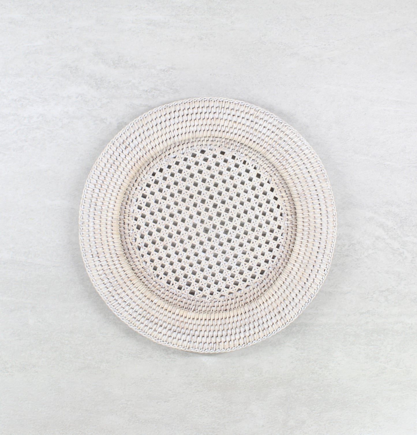 Sustainable Rattan Dining Collection-Whitewash