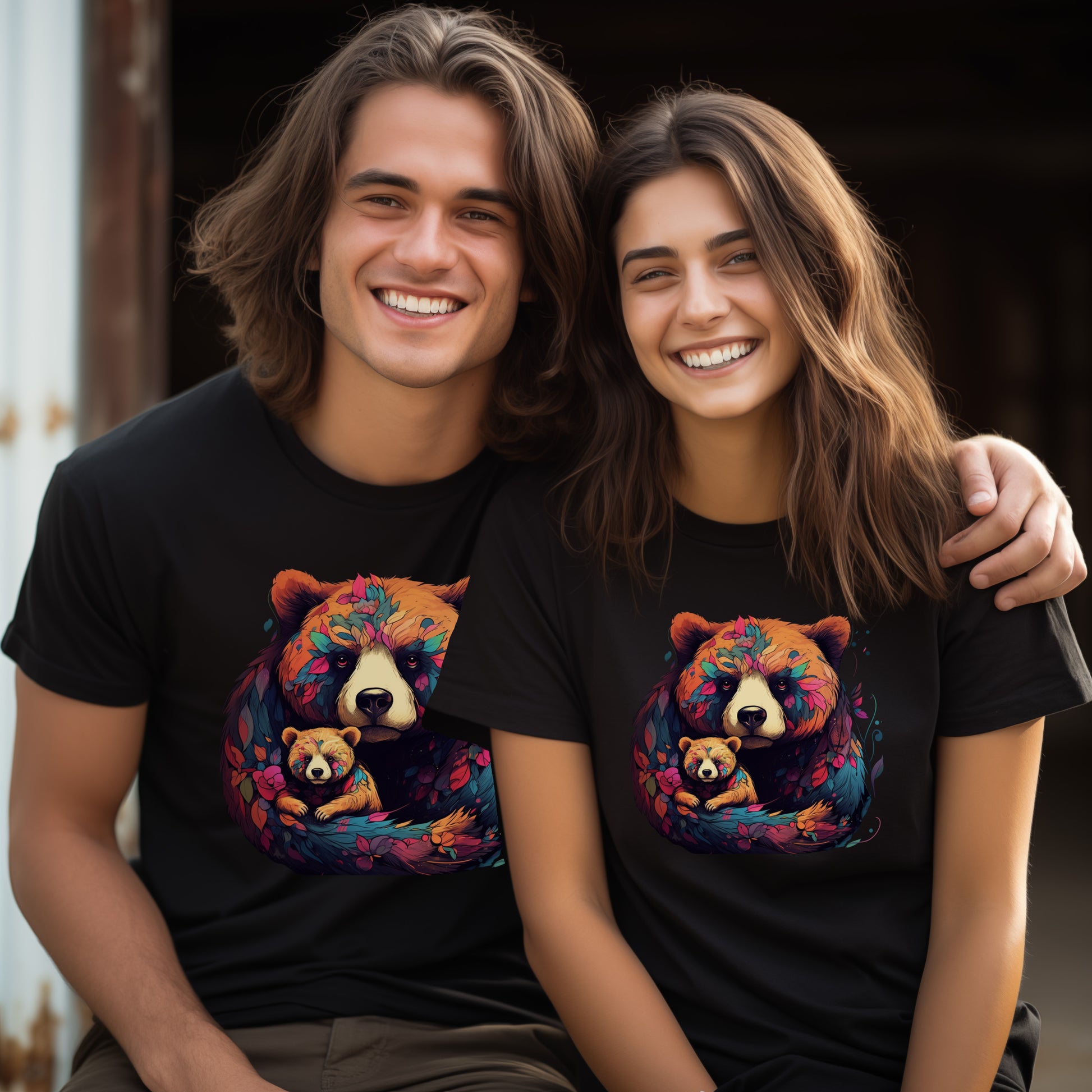 Mother Bear & Cub T-Shirt- Arctic Conservation Awareness-02