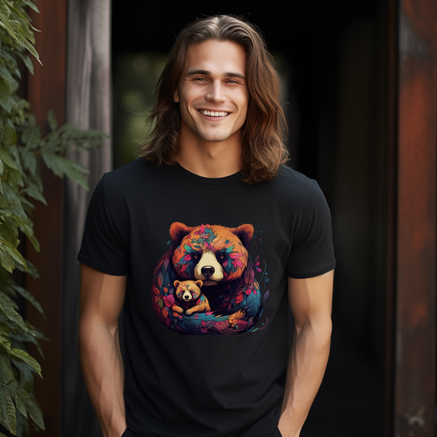 Mother Bear & Cub T-Shirt- Arctic Conservation Awareness-05