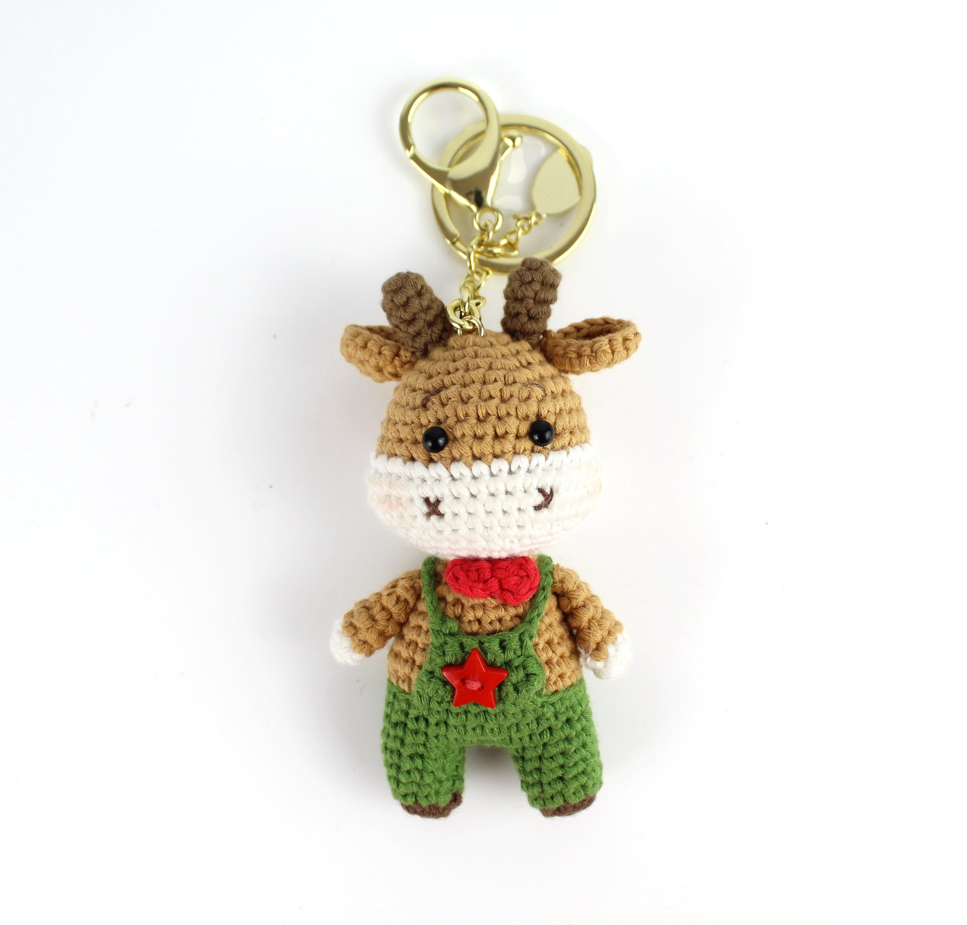 Crochet-Cow-Amigurumi-Bag Charm-Keychain-05