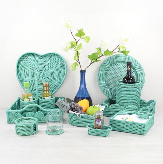 Rattan Luxury Dining Collection-Sea Glass