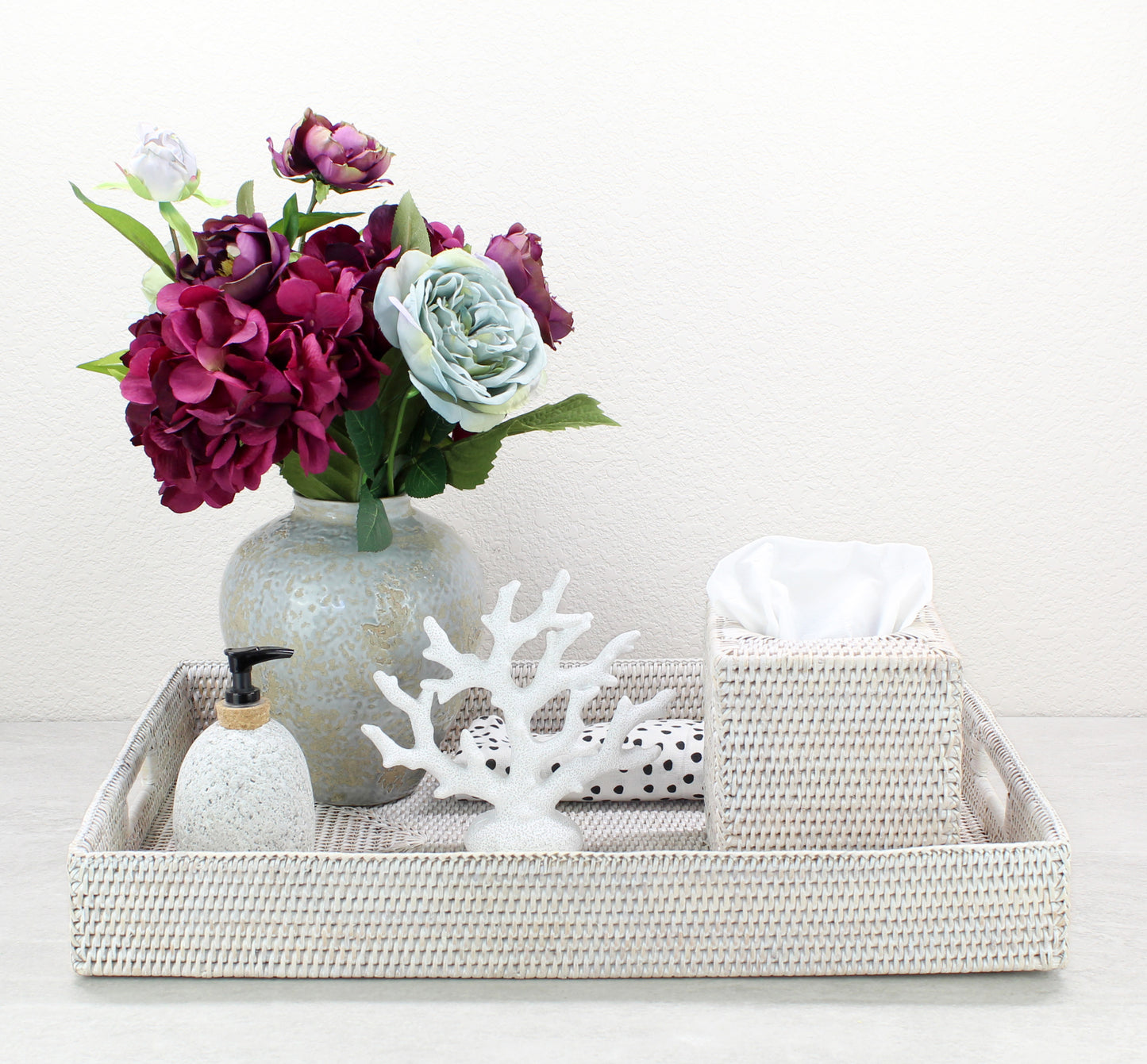 Rectangle-Rattan-Tray-with-Handles-Sustainable-Home-Organizing-Medium-Whitewash-2