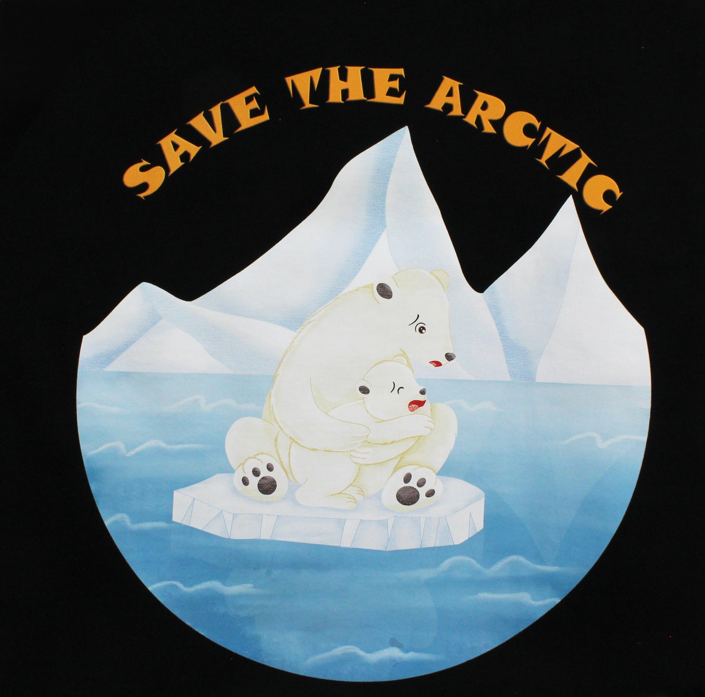 Save the Arctic Polar Bear 100% Cotton Unisex T-Shirt - Climate Change Awareness