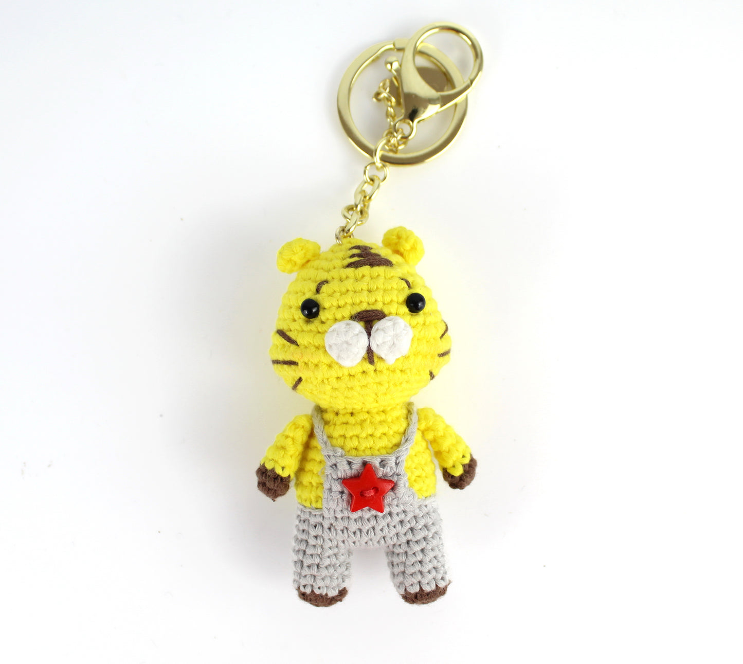 Tiger- Amigurumi-Crochet-Bag Charm-Key-Ring-02