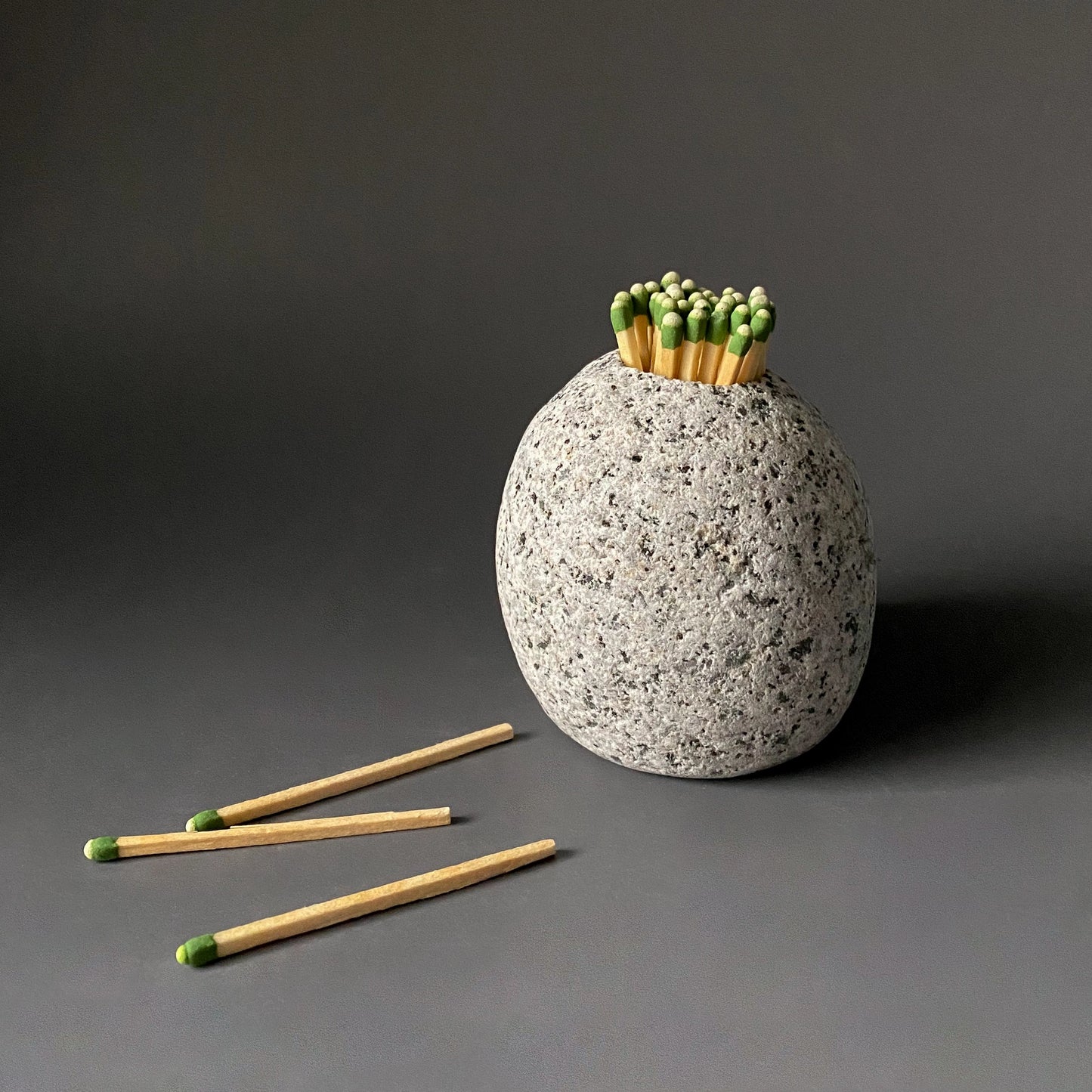 Beach Stone Matchstick/Toothpick Holder - Eco Handcraft store