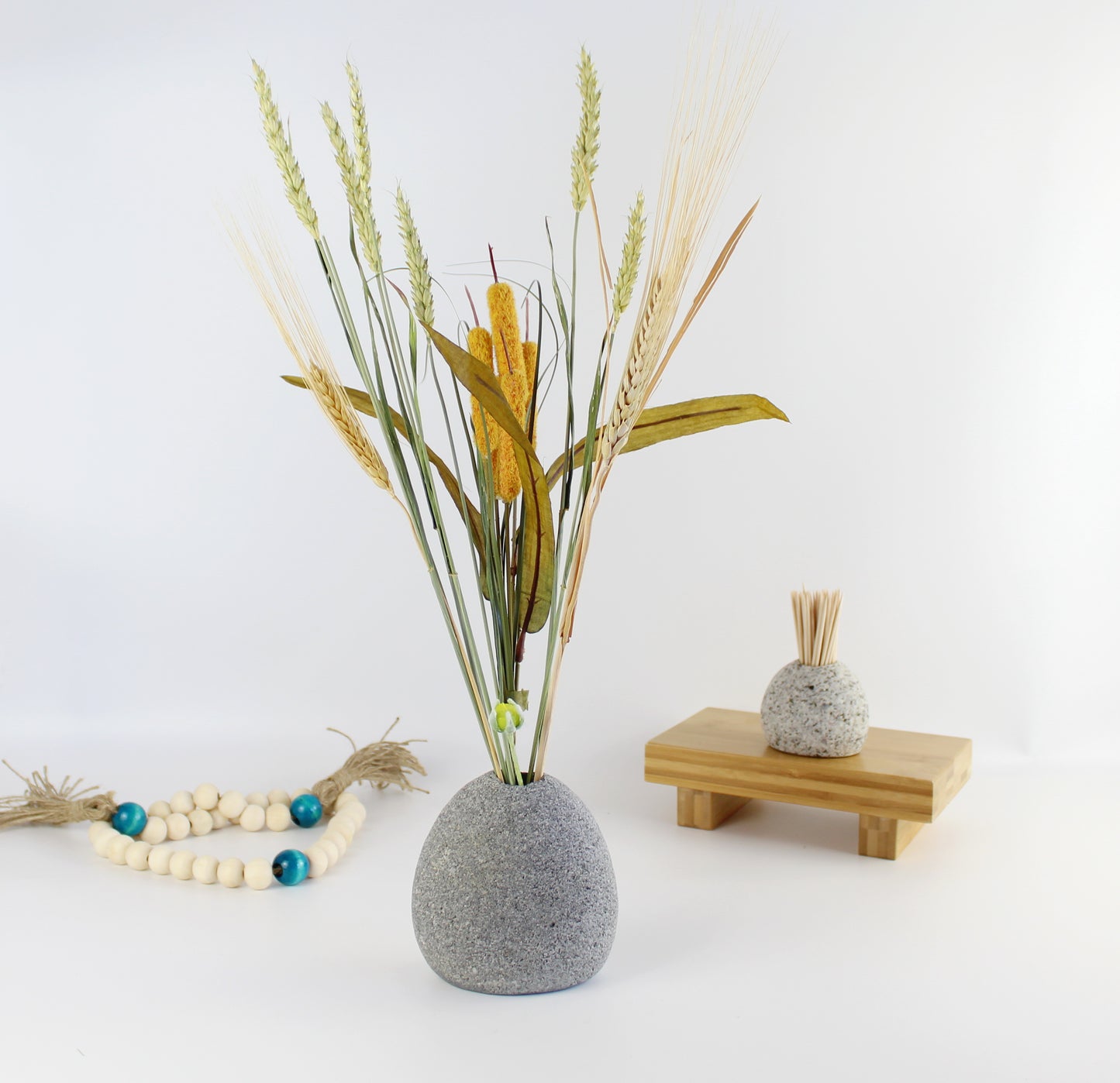 Beach Stone Vases-Medium #2 - Eco Handcraft store