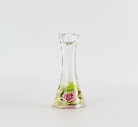 Artificial Flower Resin Candle Holder-B - Eco Handcraft store