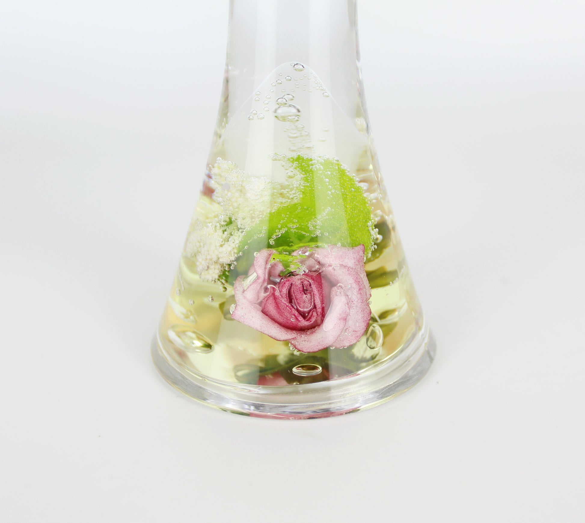 Artificial Flower Resin Candle Holder-B - Eco Handcraft store