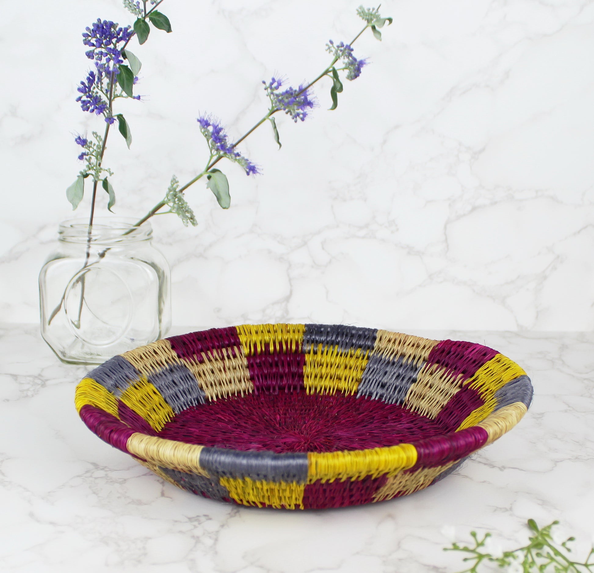 Hand Woven Nesting Bowl-11 in - Eco Handcraft store