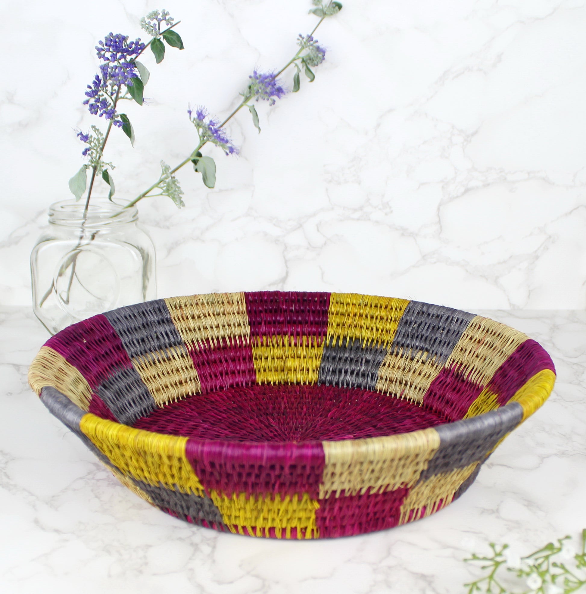 Hand Woven Nesting Bowl-13 in - Eco Handcraft store