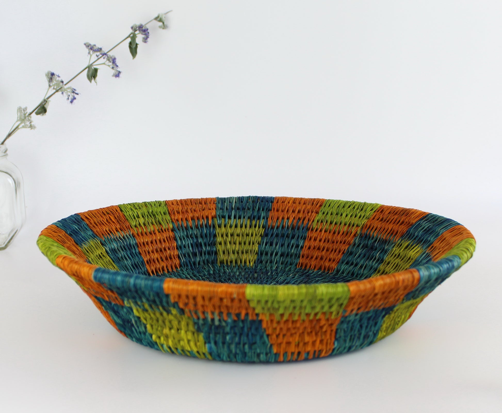 Hand Woven Nesting Bowl-13 in - Eco Handcraft store