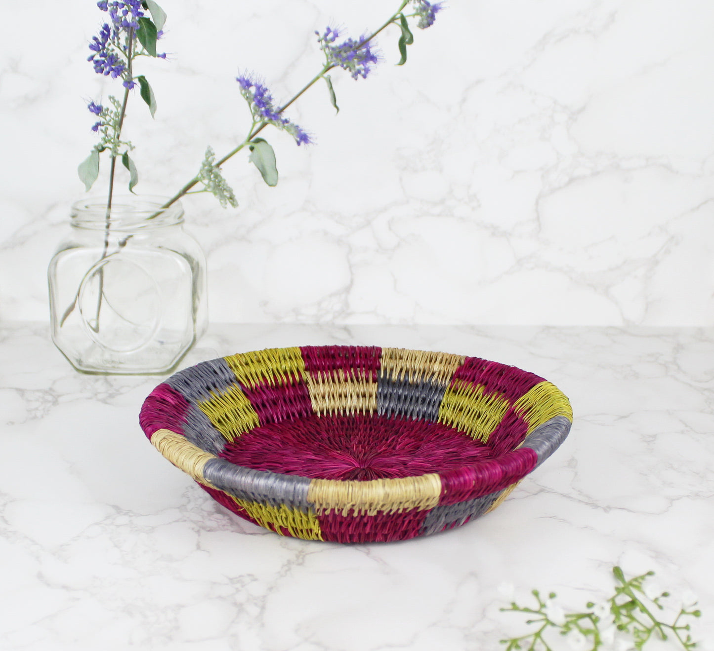 Hand Woven Nesting Bowl-8 in - Eco Handcraft store