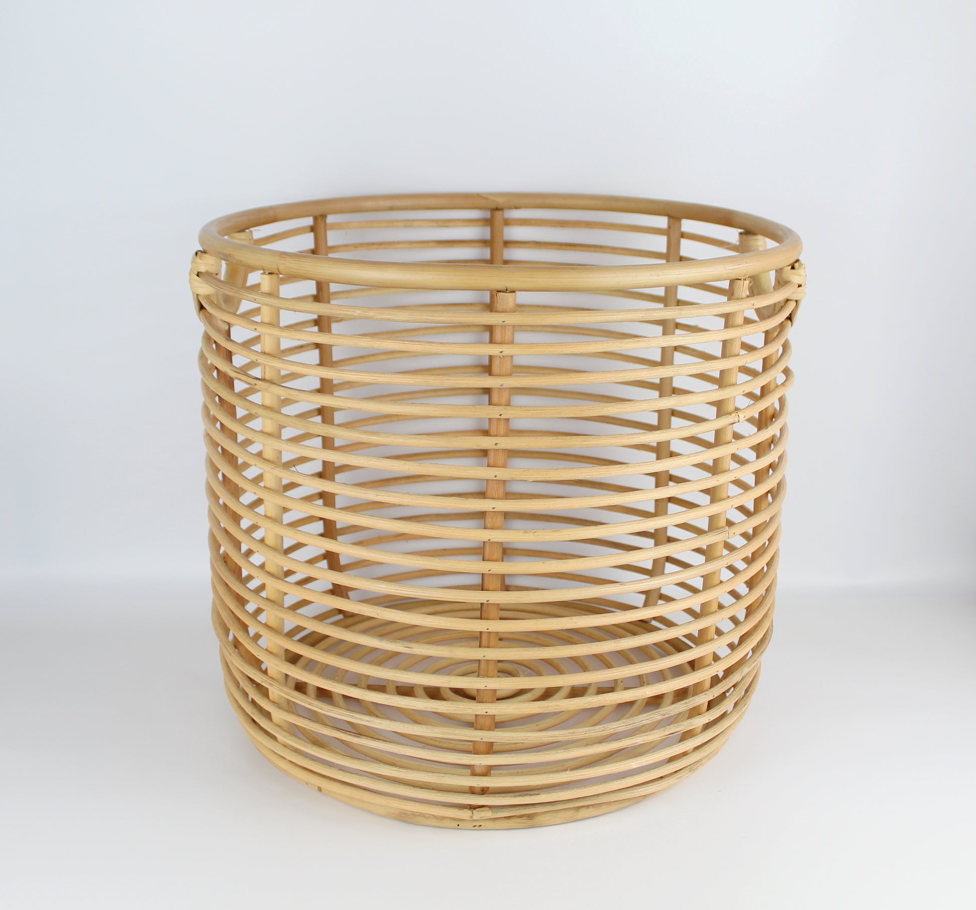 Handcrafted Large Rattan Basket-front-Eco Handcraft store