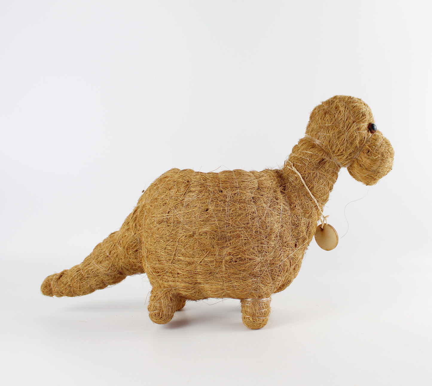 Handmade Coco Coira Animal Planter- Brontosaurus - Eco Handcraft store