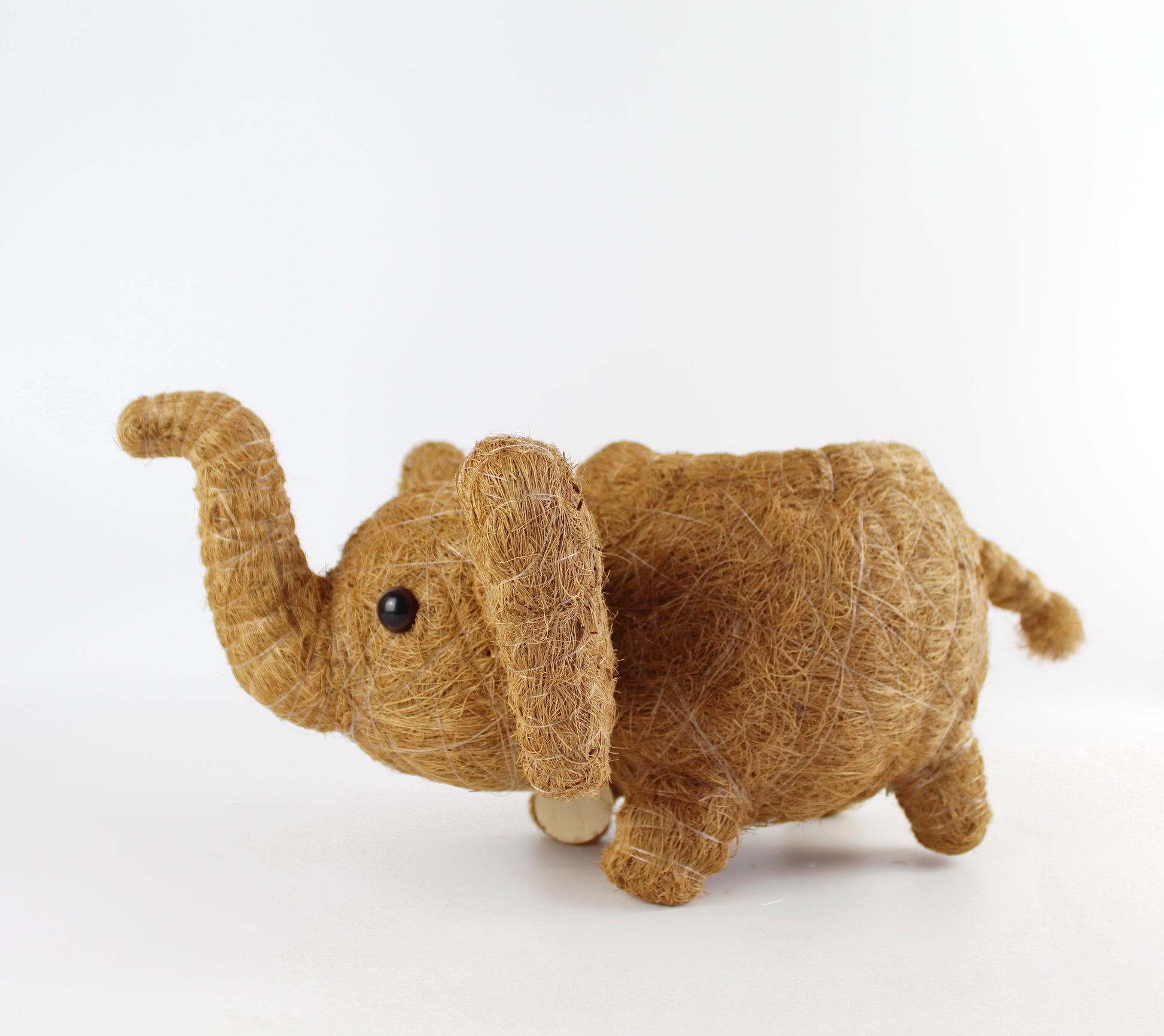 Handmade Coco Coira Animal Planter-Elephant - Eco Handcraft store