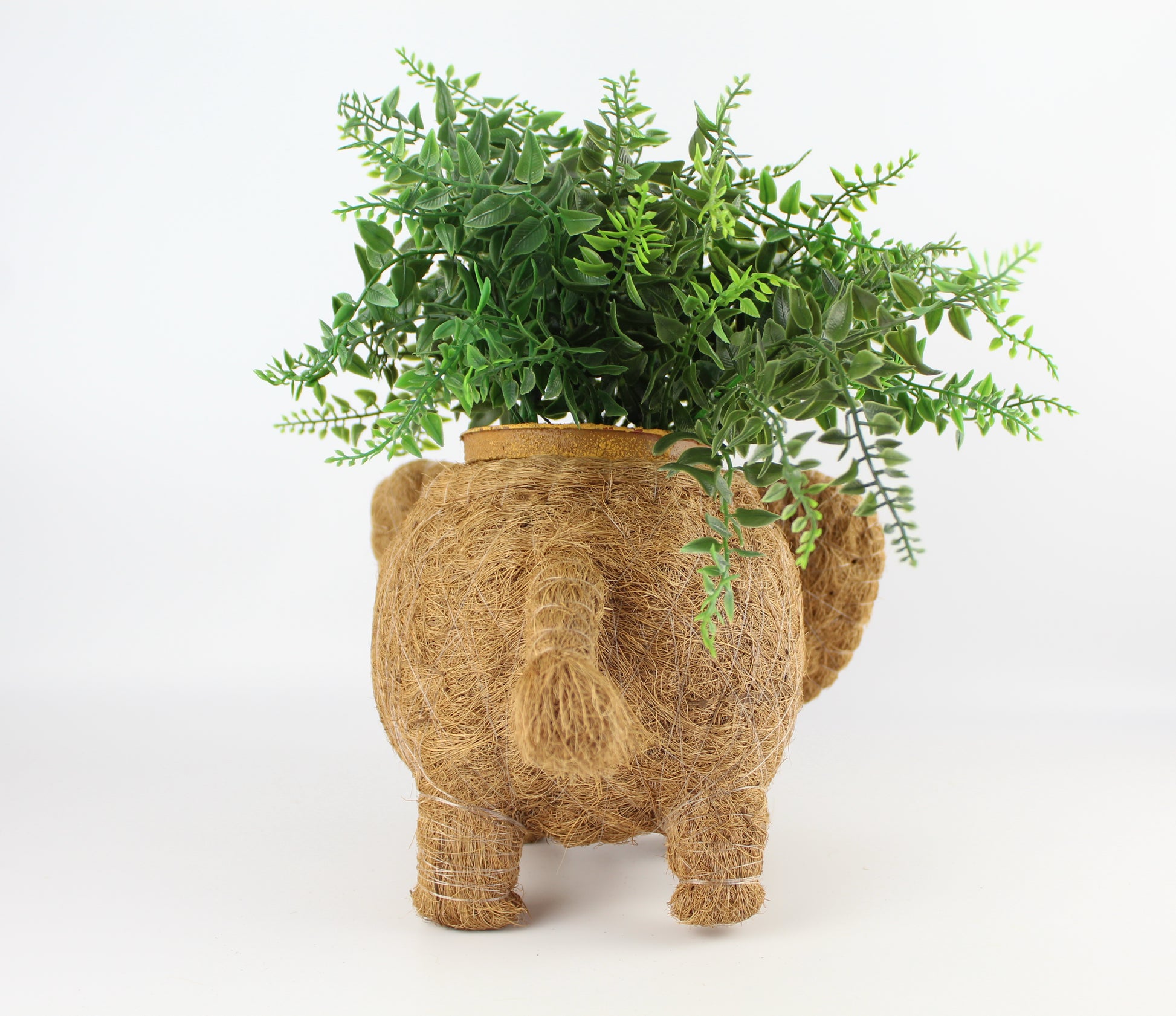 Handmade Coco Coira Animal Planter-Elephant - Eco Handcraft store