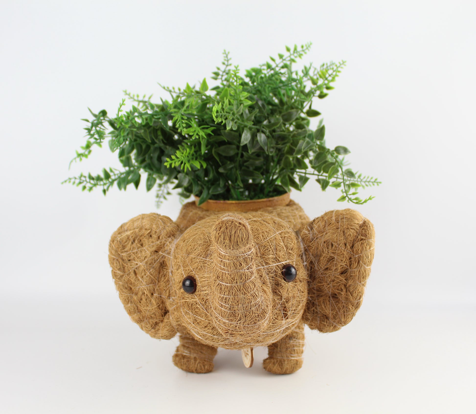 Handmade Coco Coira Animal Planter-Elephant - Eco Handcraft store