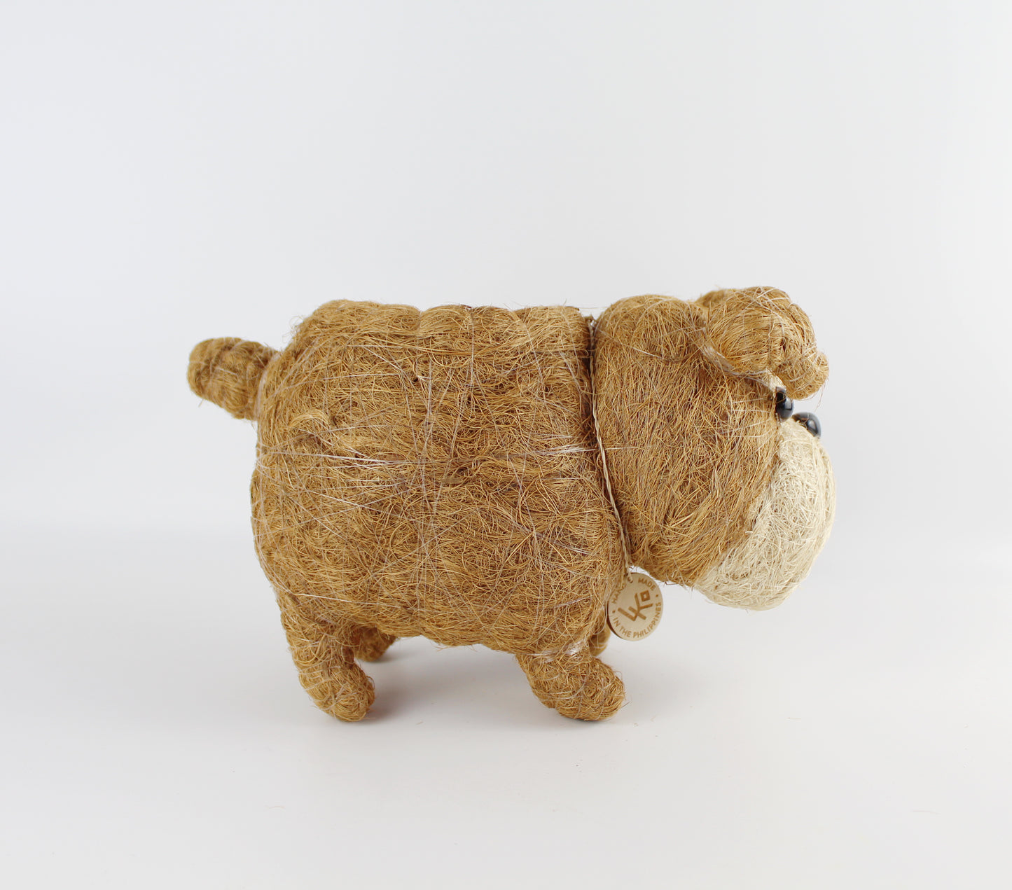 Handmade Coco Coira Animal Planter- English Bulldog - Eco Handcraft store