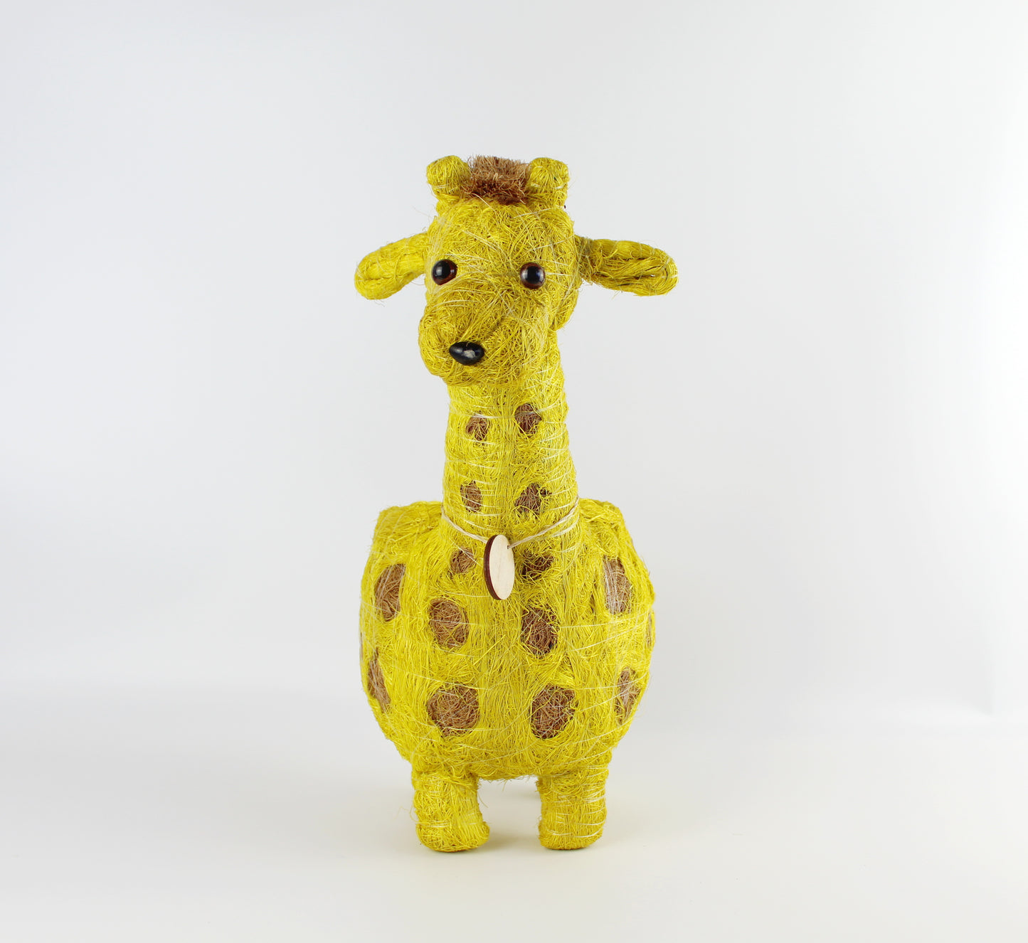 Handmade Coco Coira Animal Planter- Giraffe - Eco Handcraft store