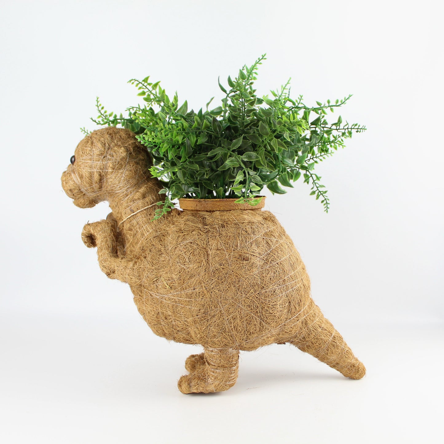 Handmade Coco Coira Animal Planter-T-Rex - Eco Handcraft store