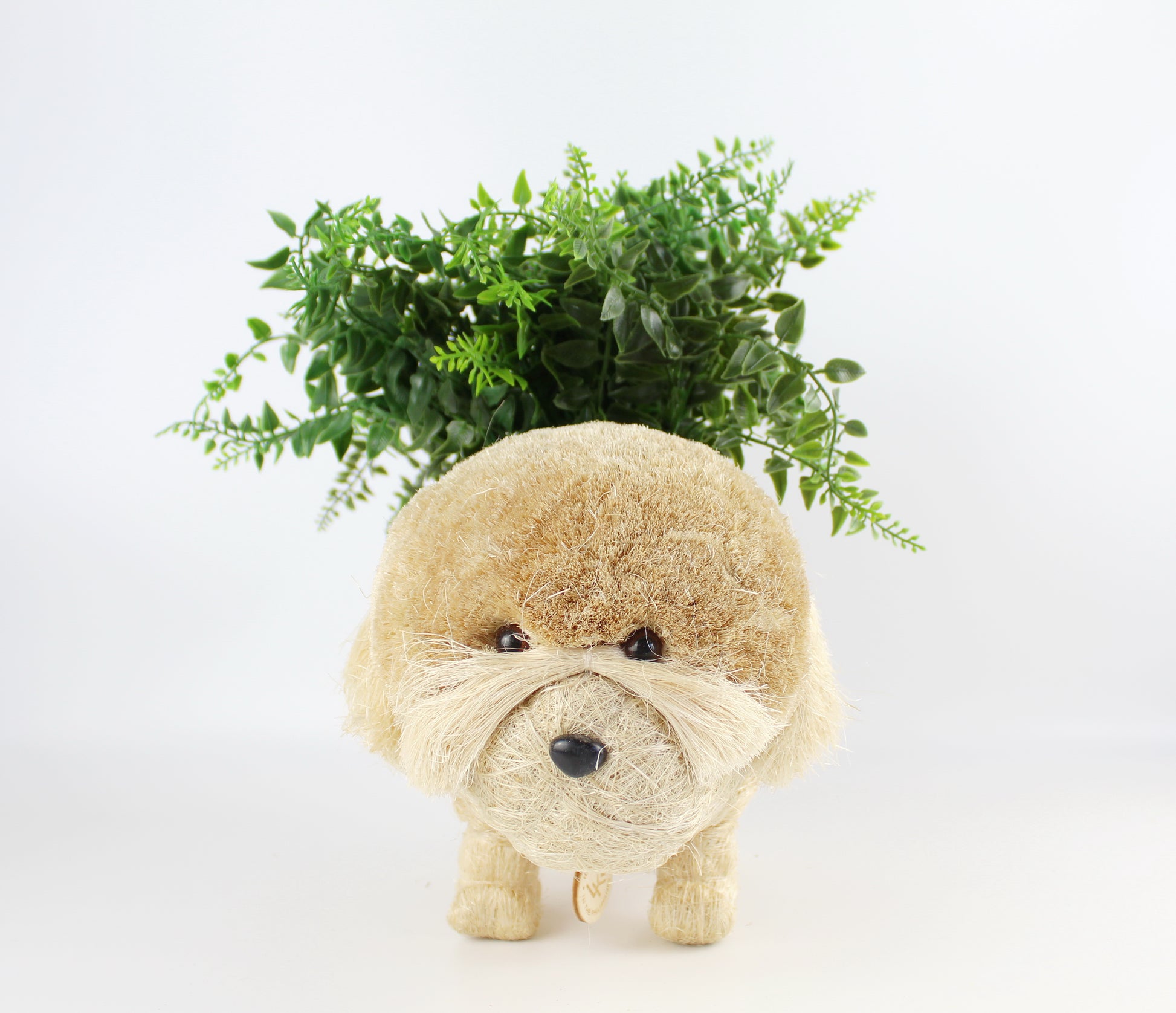 Handmade Coco Coira Animal Planter-Poodle - Eco Handcraft store