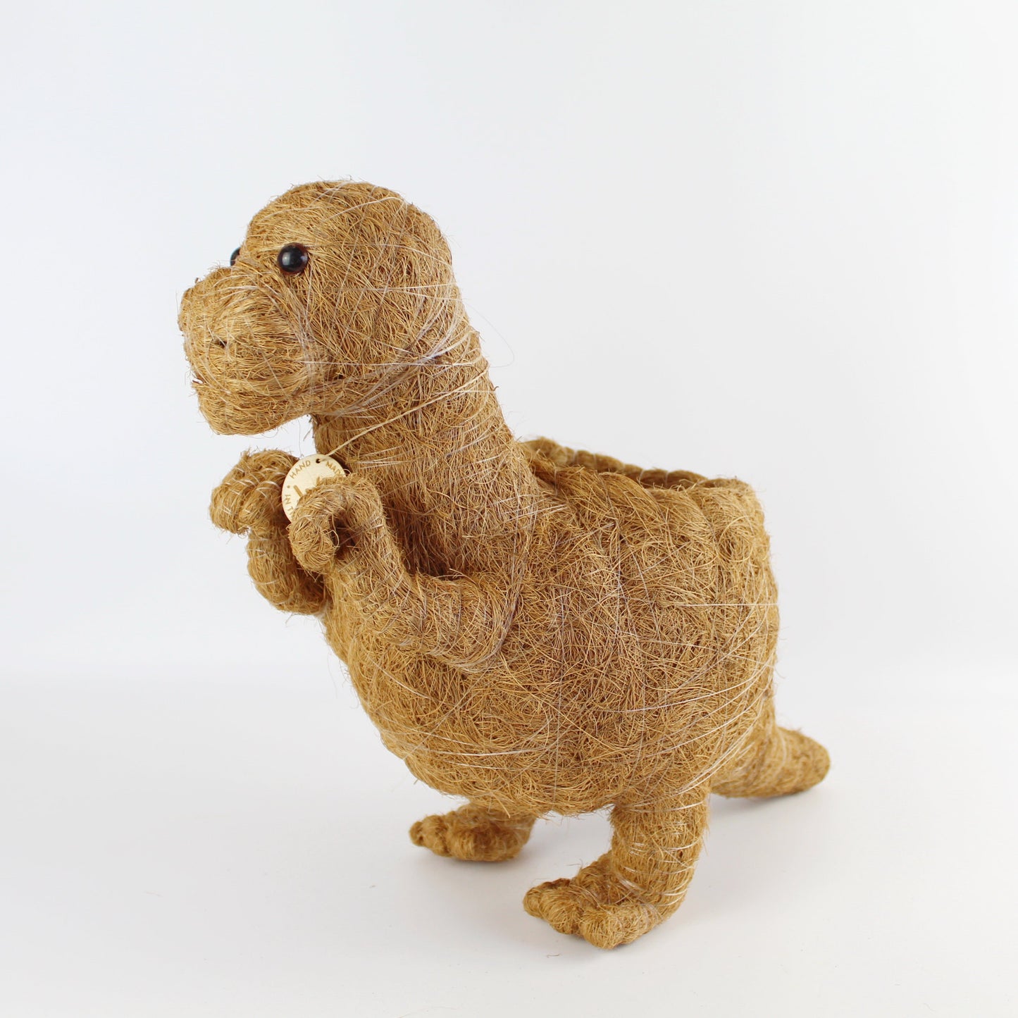 Handmade Coco Coira Animal Planter-T-Rex - Eco Handcraft store