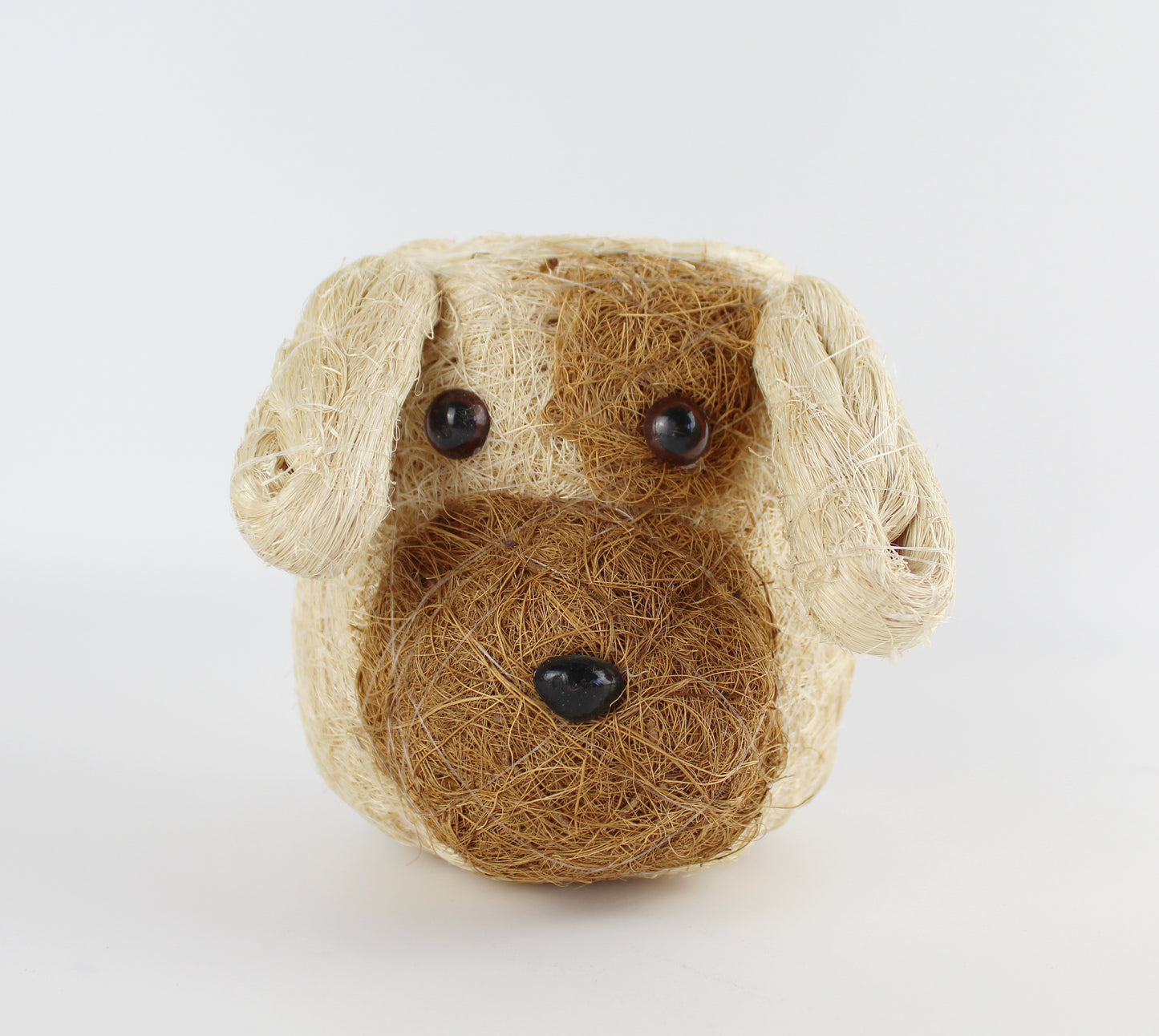 Handmade Coco Coira Animal Planter- Mini Pot Dog - Eco Handcraft store