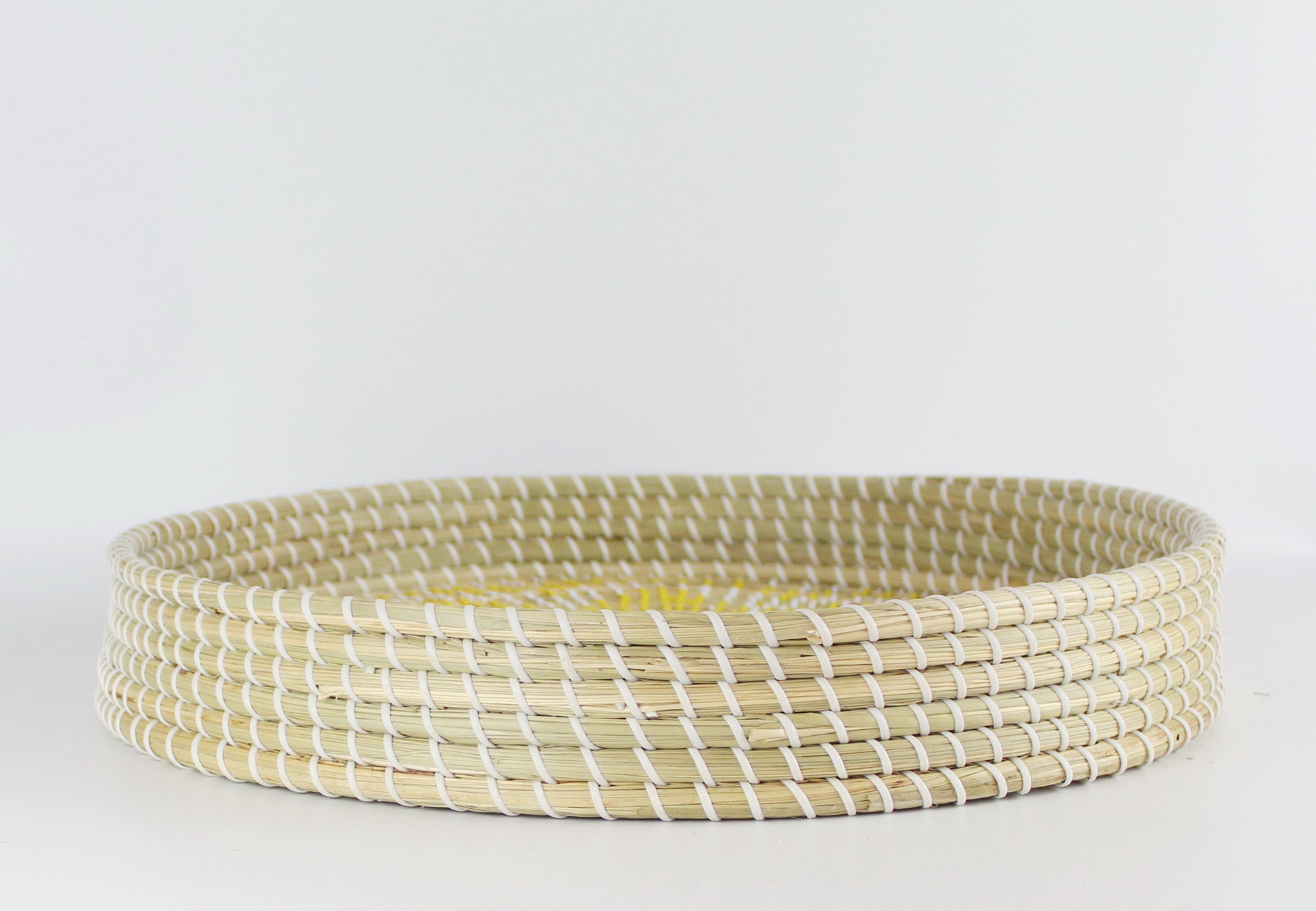 Natural Seagrass Woven Serving Tray - Eco Handcraft store