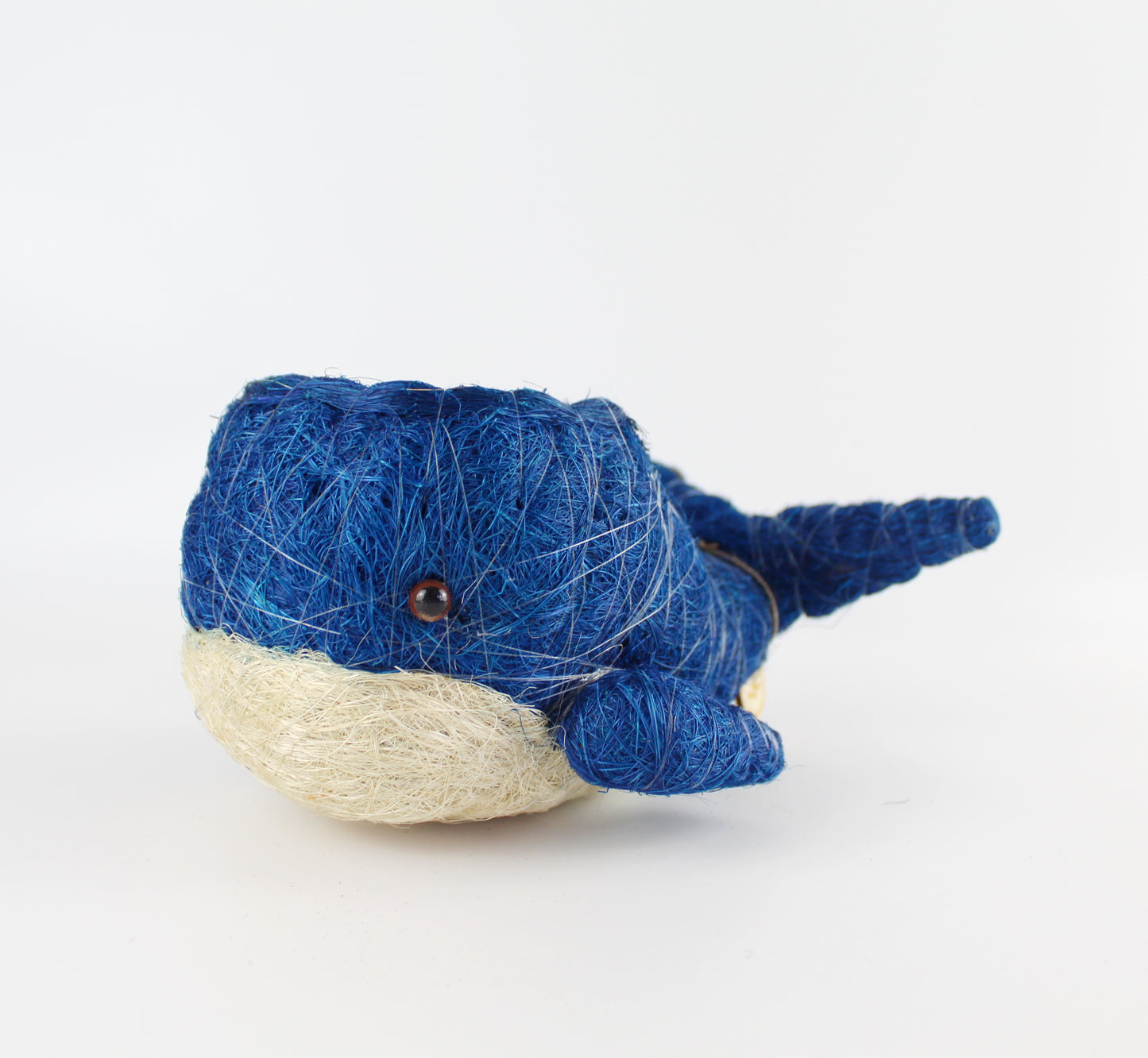 Handmade Coco Coira Animal Planter- Baby Whale - Eco Handcraft store