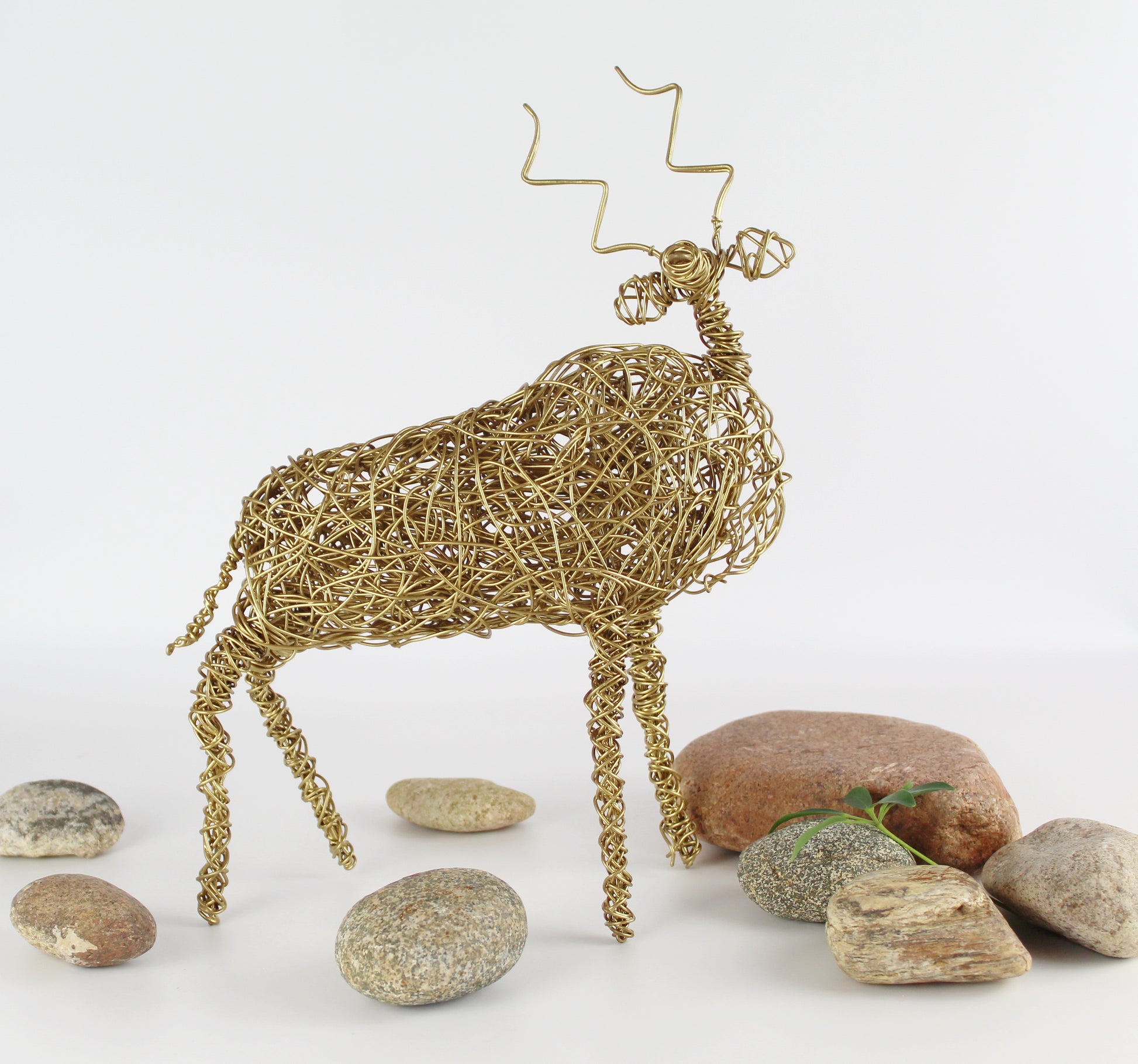 Wire Handmade Kudu Sculpture - Eco Handcraft store